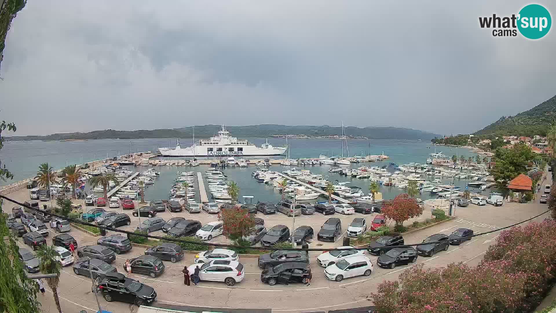 Webcam Orebić Uferpromenade – Fähre nach Korčula Live