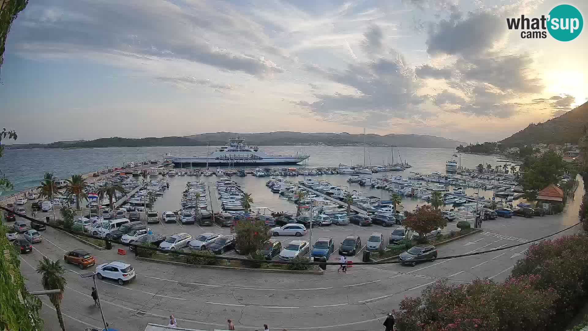 Webcam Orebić Uferpromenade – Fähre nach Korčula Live