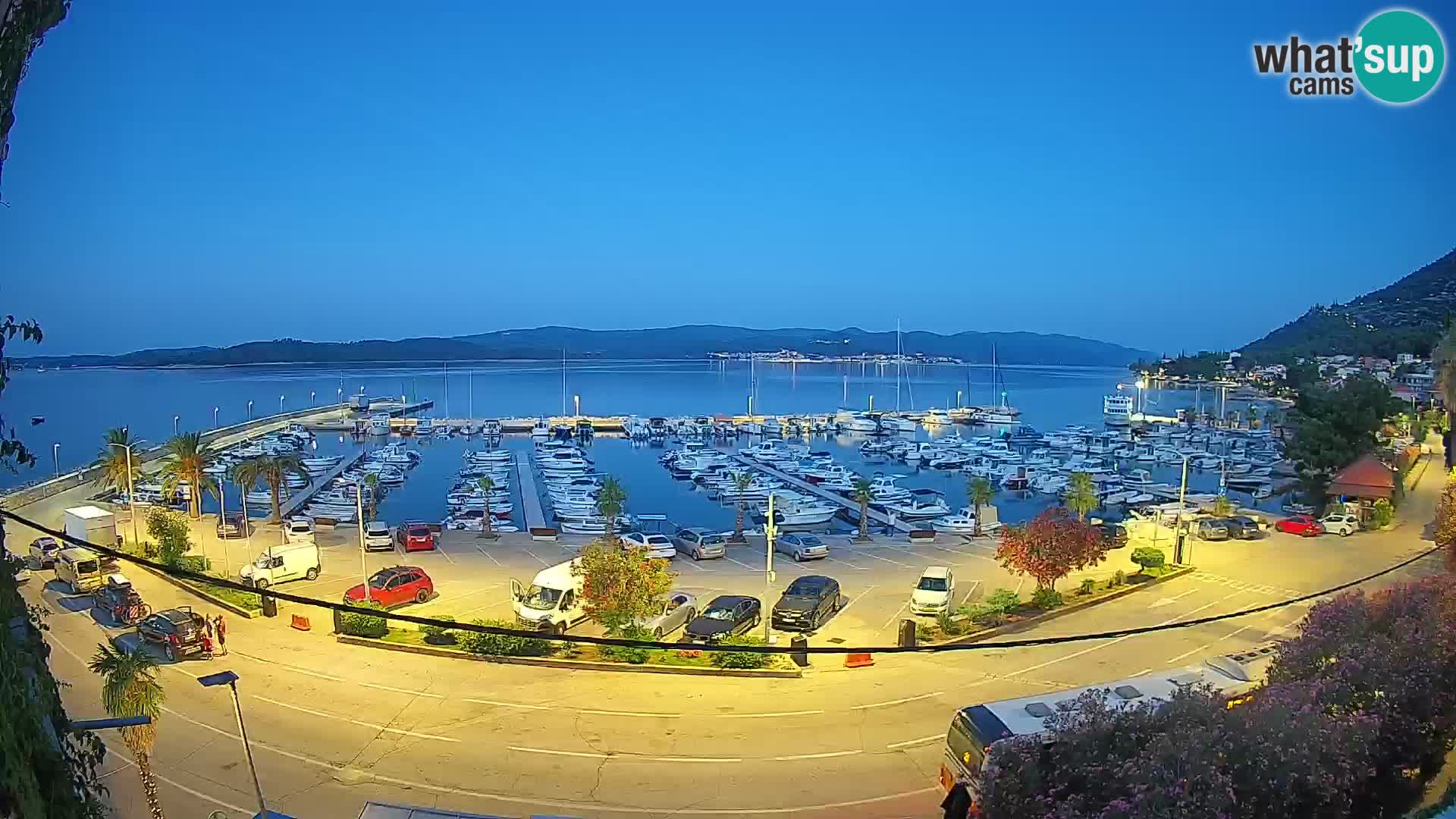 Webcam Orebić Uferpromenade – Fähre nach Korčula Live