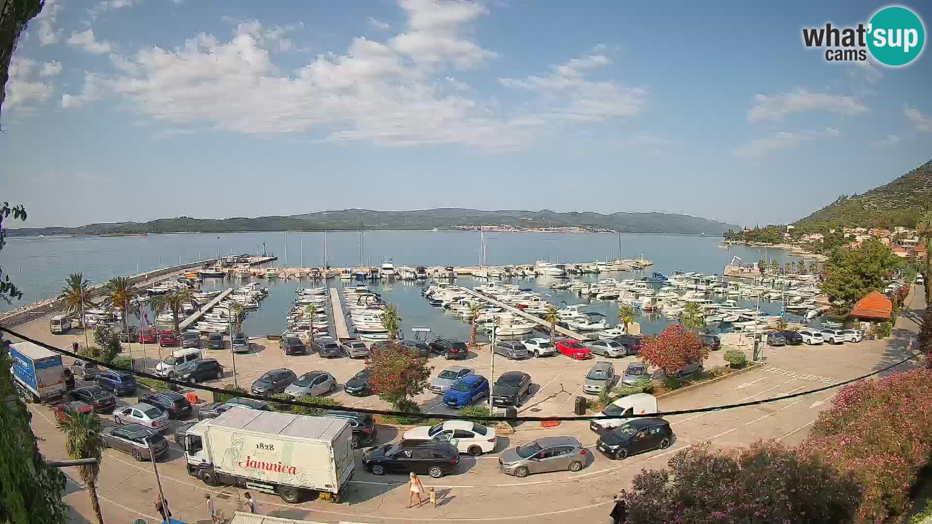 Webcam Orebić Riva – Ferry a Korčula en vivo