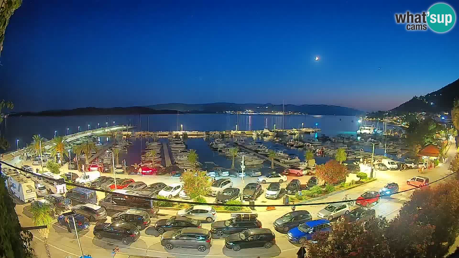 Webcam Orebić Uferpromenade – Fähre nach Korčula Live