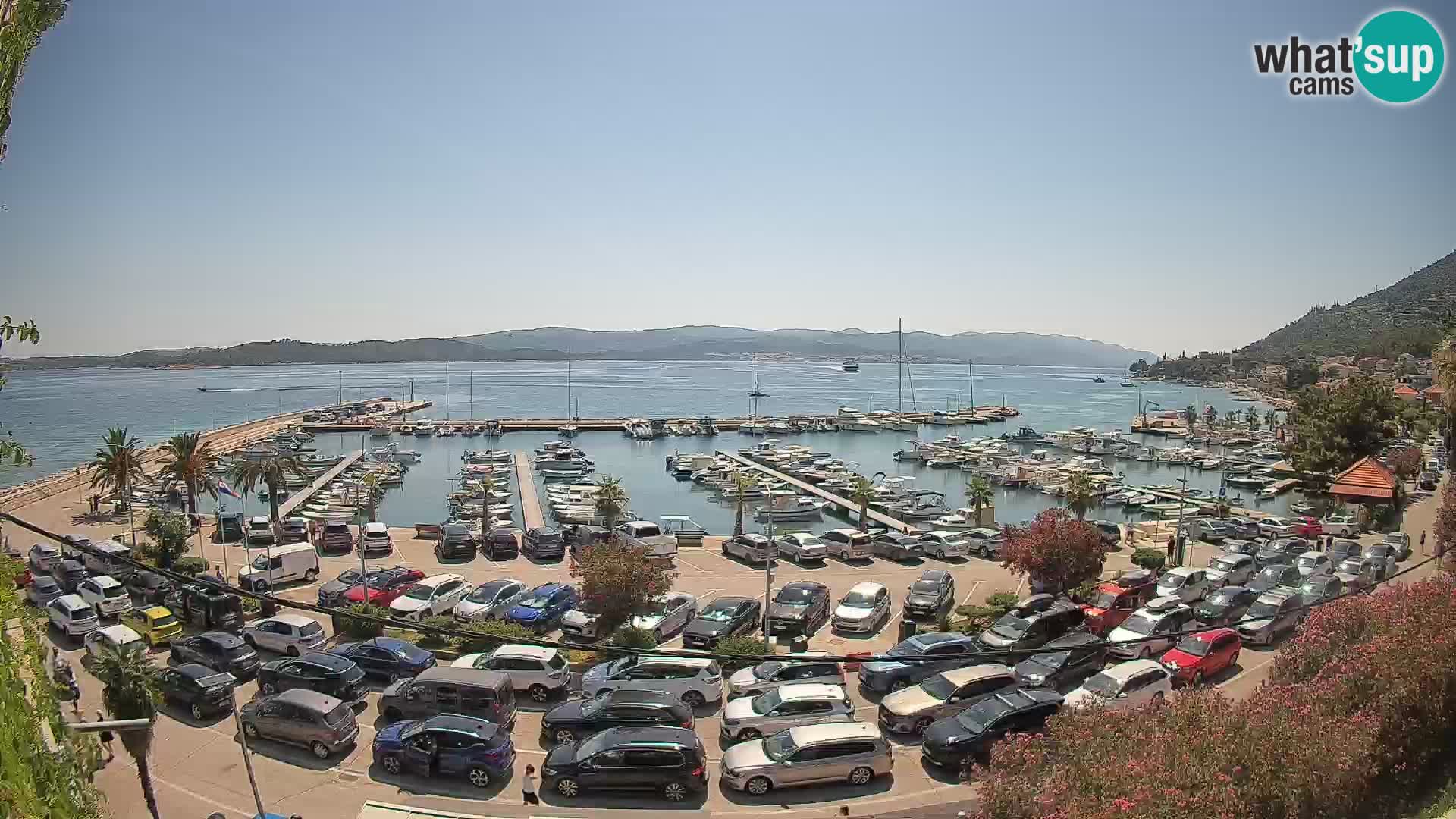 Spletna kamera Orebić Riva – Trajekt za Korčulo v živo