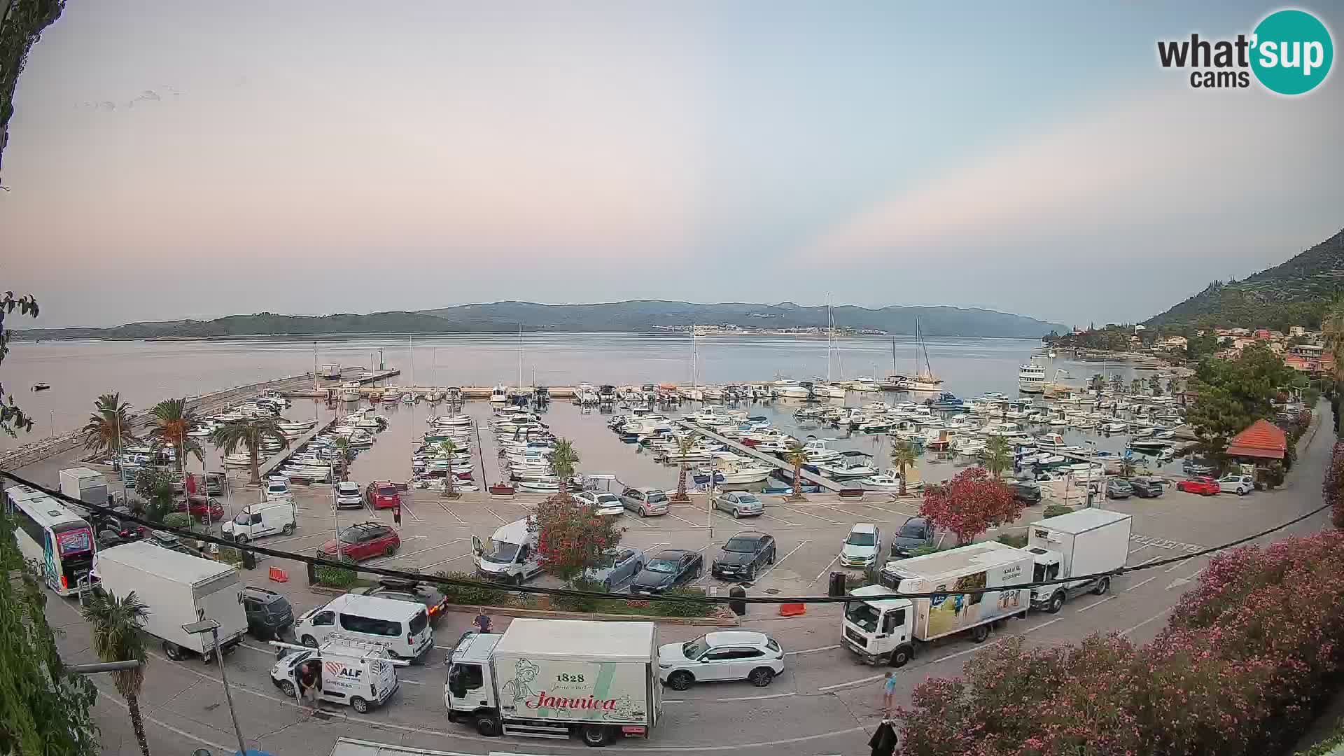 Webcam Orebić Riva – Ferry a Korčula en vivo