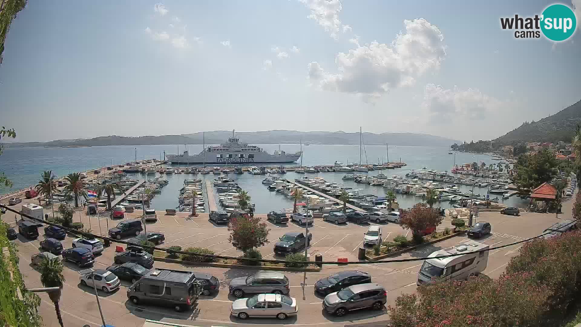 Web kamera Orebić Riva – Trajekt za Korčulu uživo