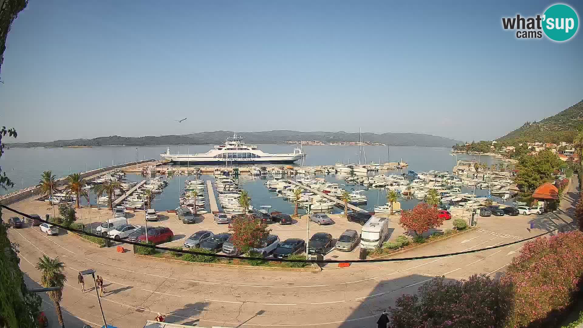 Webcam Orebić Riva – Ferry to Korčula Live