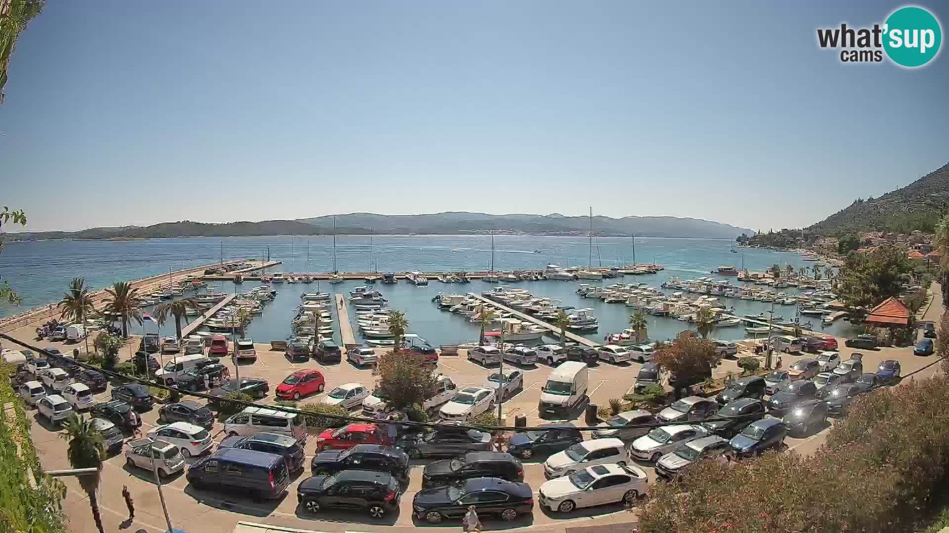 Webcam Orebić Riva – Ferry a Korčula en vivo