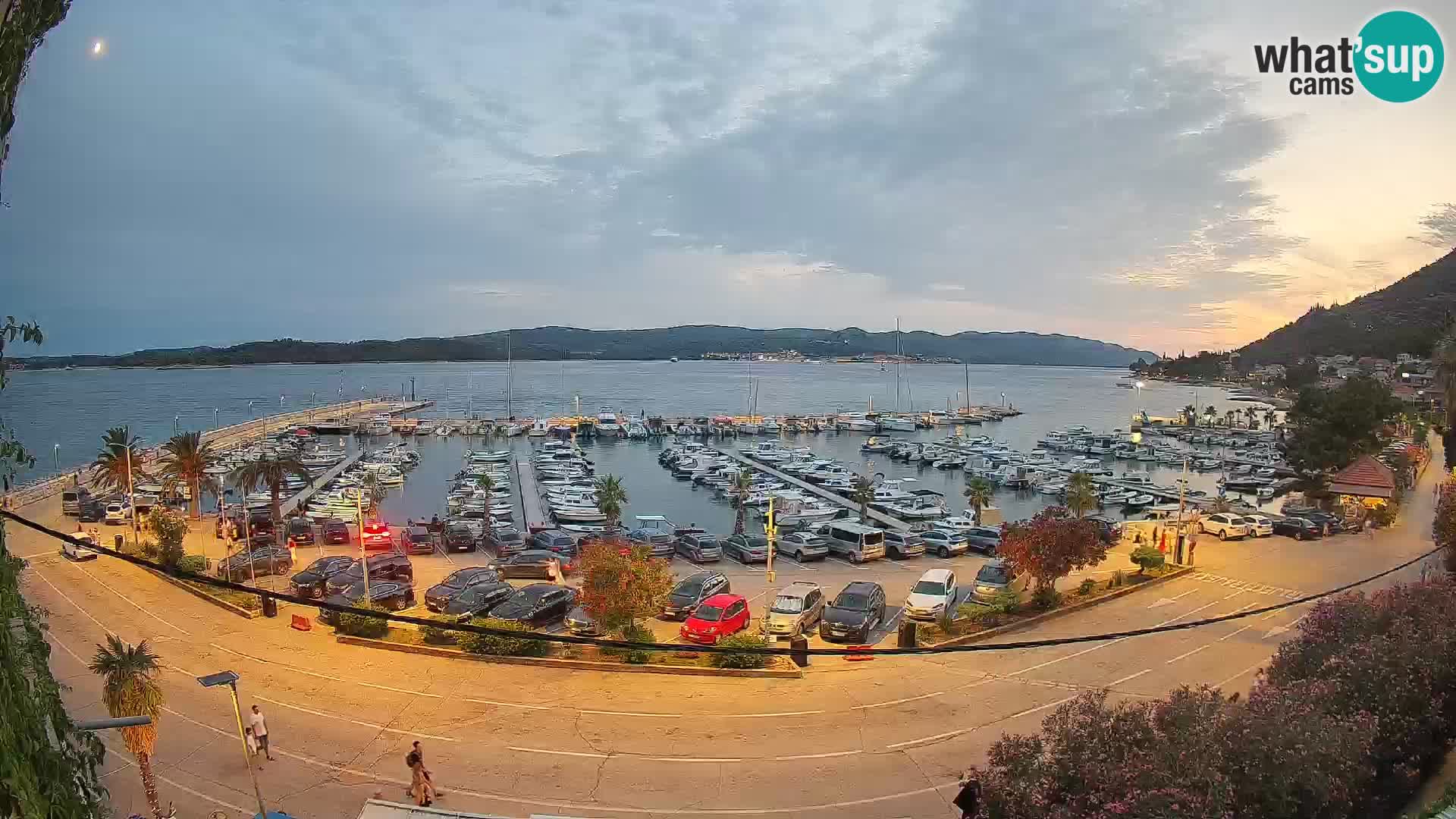 Webcam Orebić Uferpromenade – Fähre nach Korčula Live