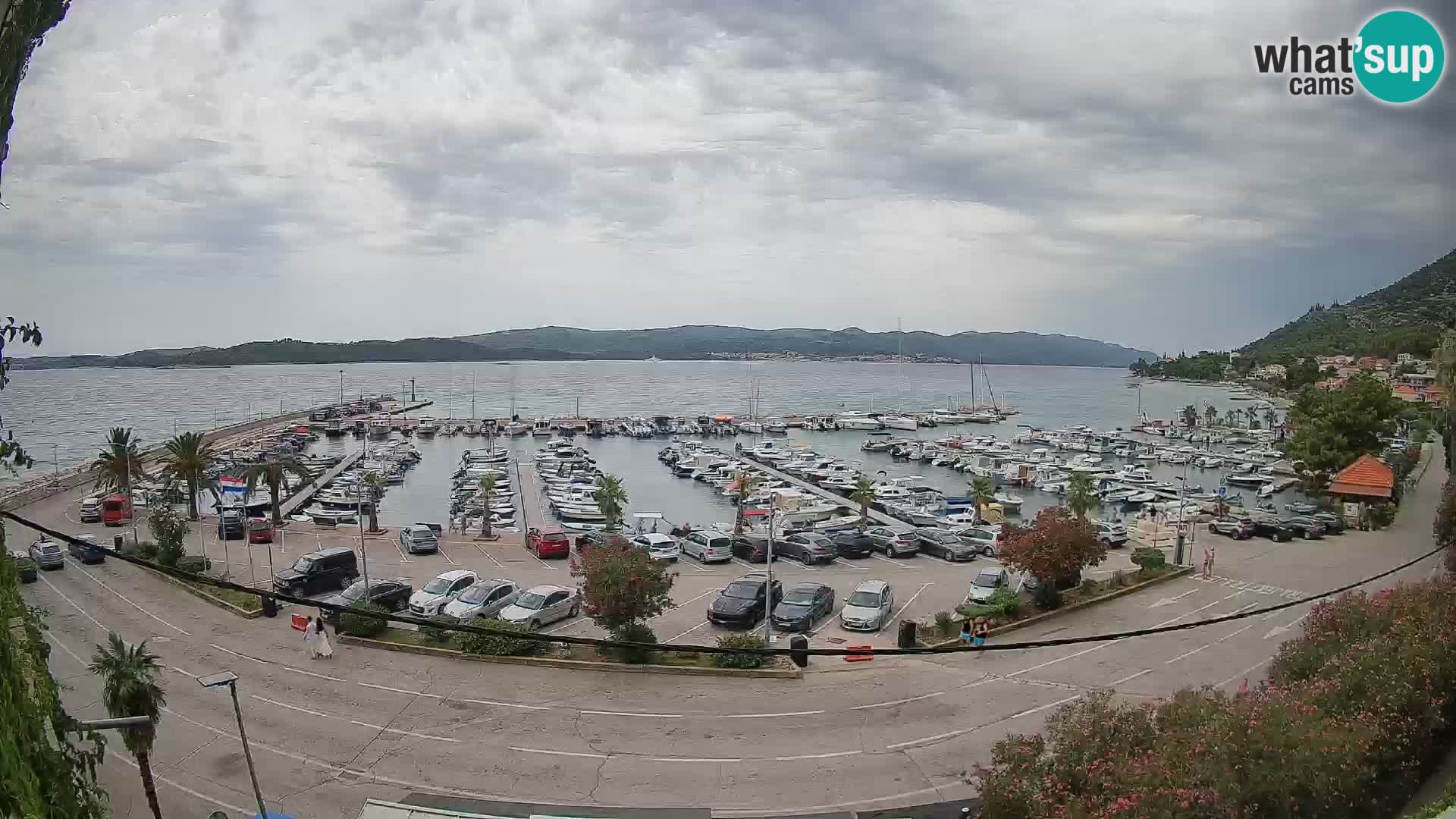 Webcam Orebić Riva – Ferry a Korčula en vivo