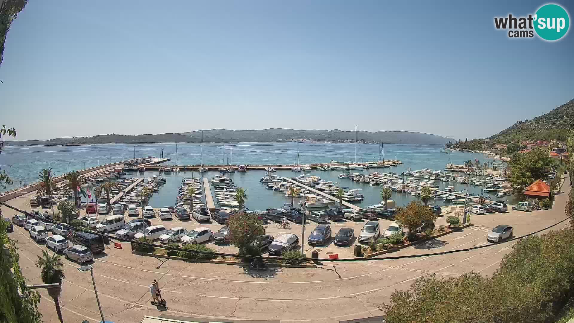 Web kamera Orebić Riva – Trajekt za Korčulu uživo