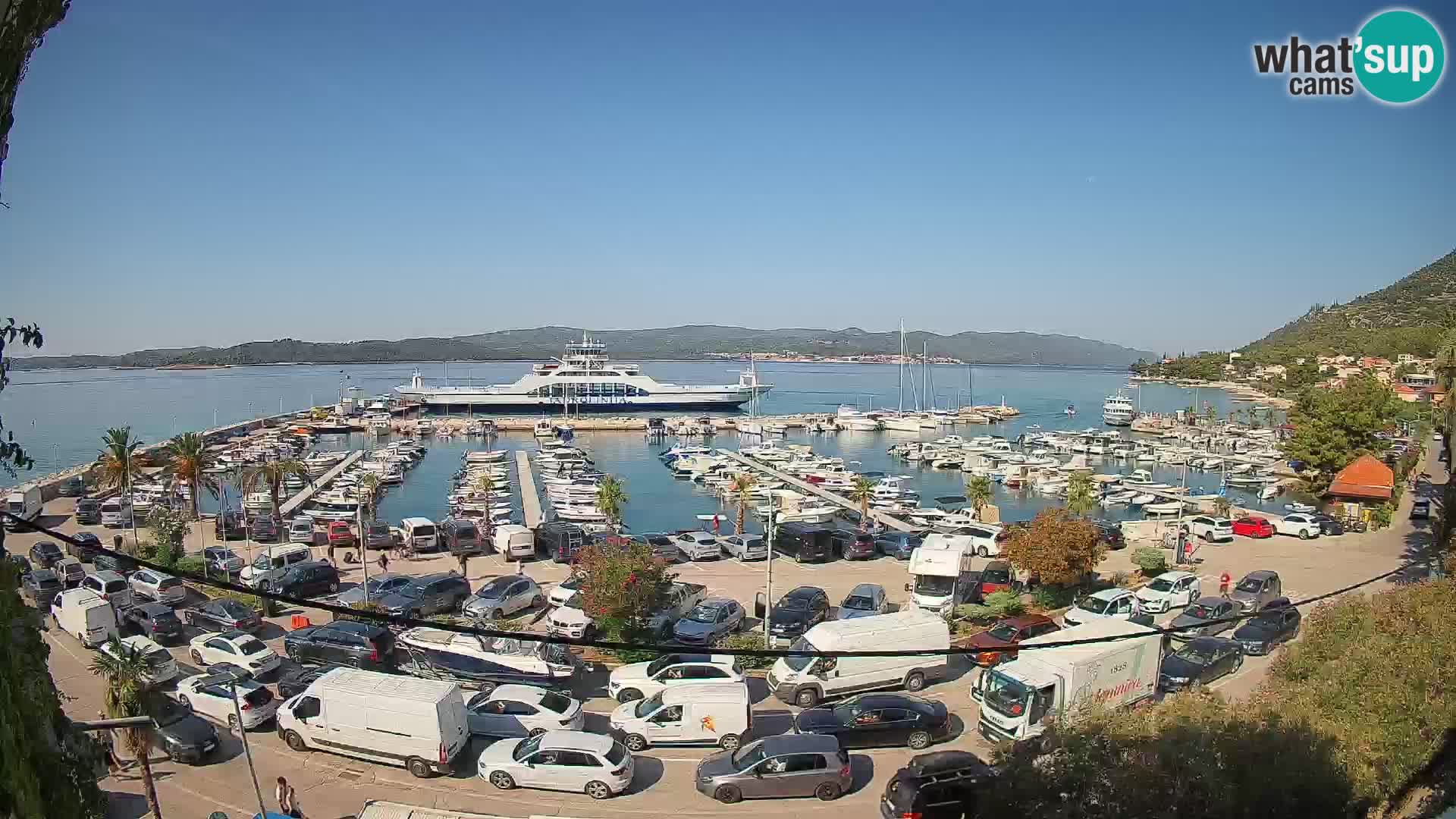 Webcam Orebić Riva – Ferry to Korčula Live
