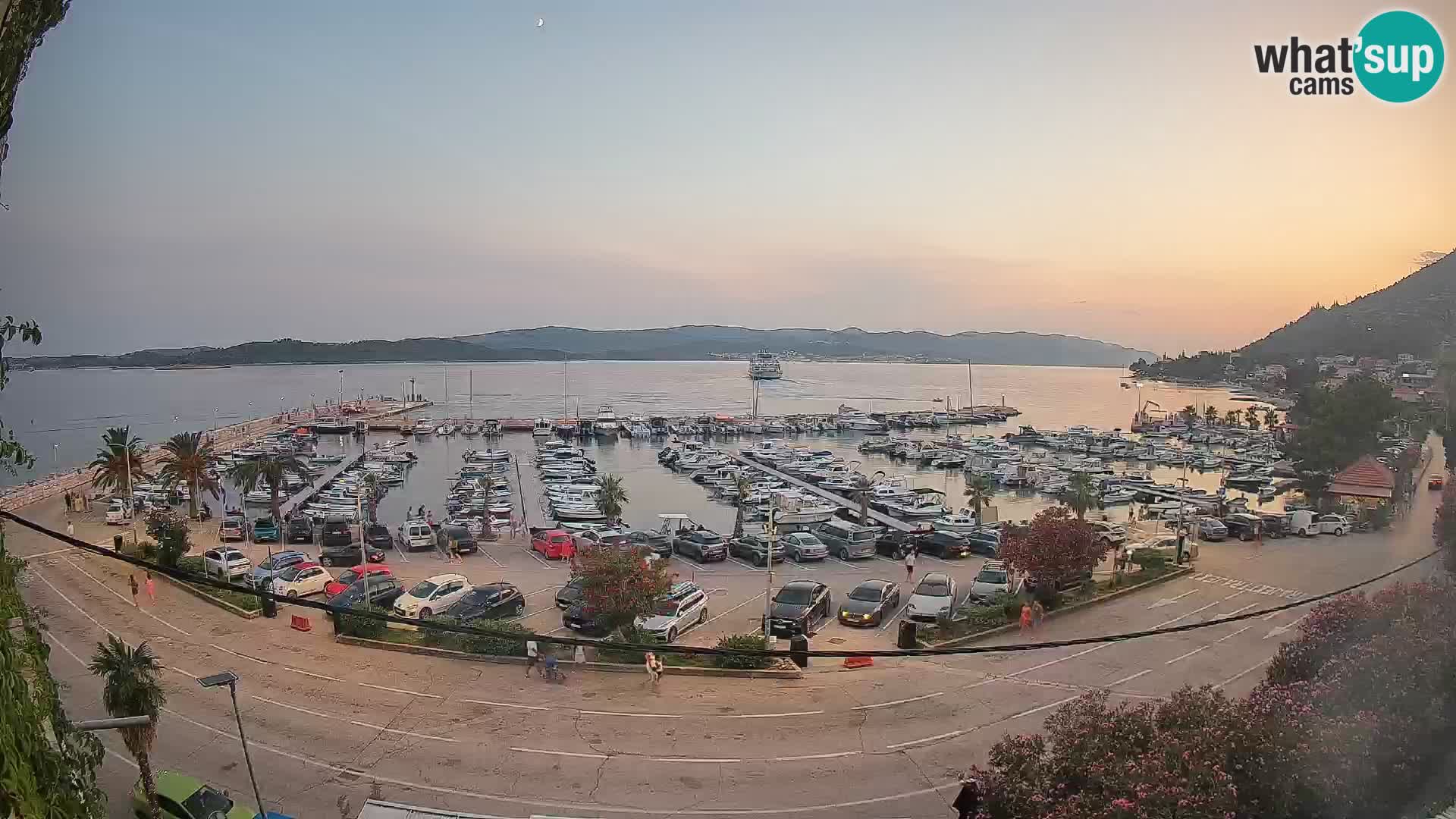 Webcam Orebić Riva – Ferry vers Korčula en direct