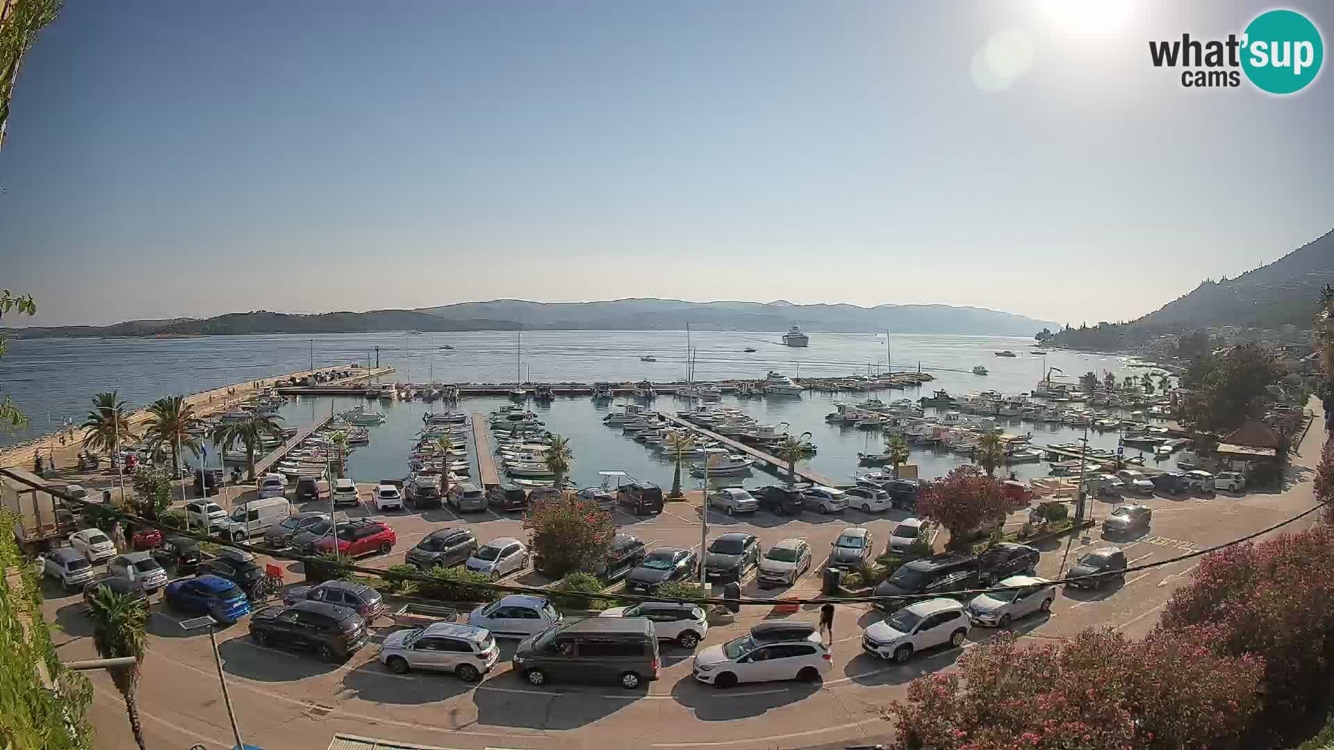 Webcam Orebić Uferpromenade – Fähre nach Korčula Live