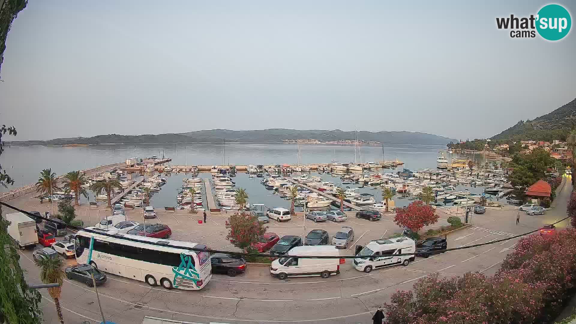 Webcam Orebić Uferpromenade – Fähre nach Korčula Live