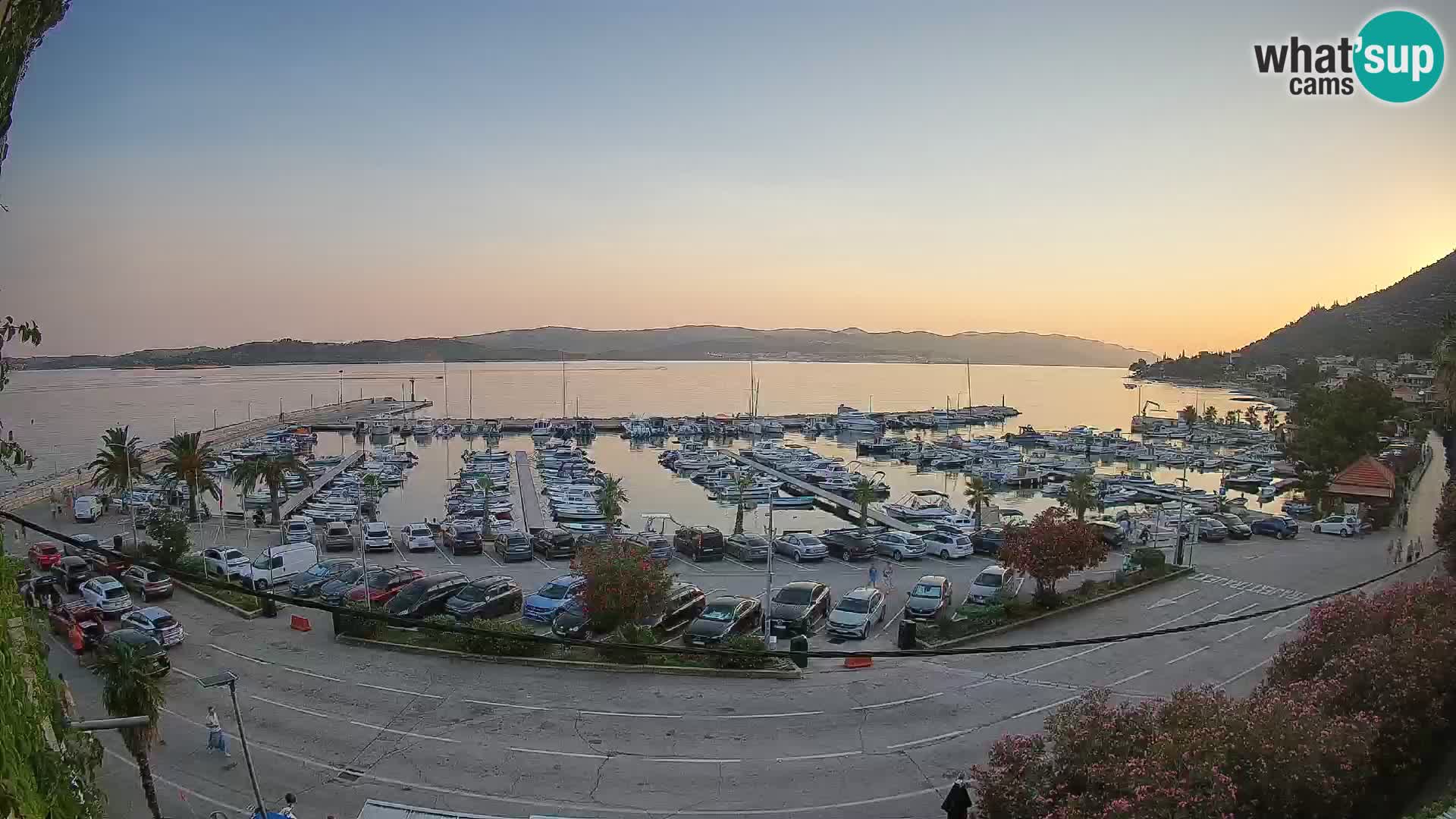 Webcam Orebić Uferpromenade – Fähre nach Korčula Live