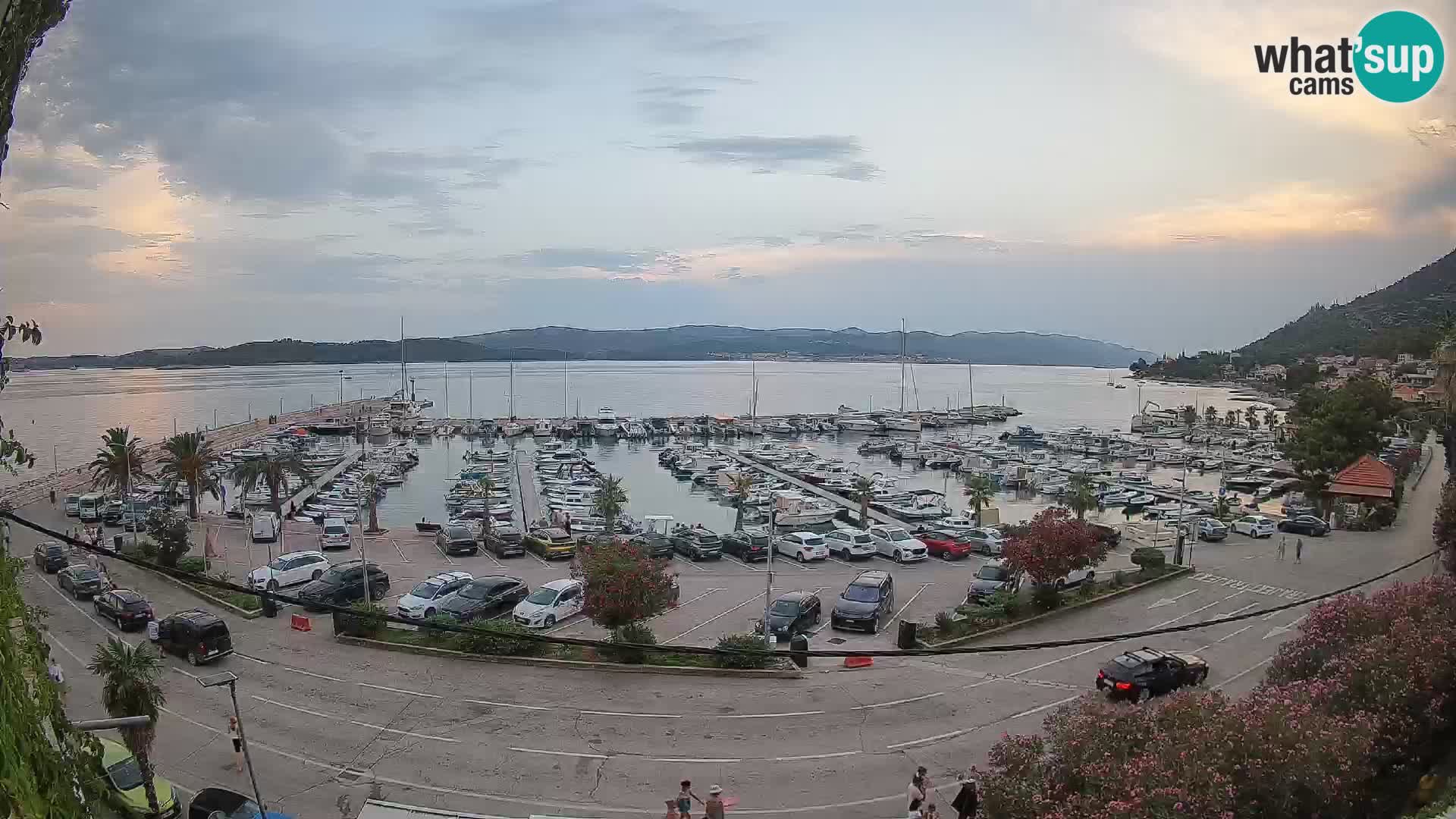 Webcam Orebić Riva – Ferry vers Korčula en direct