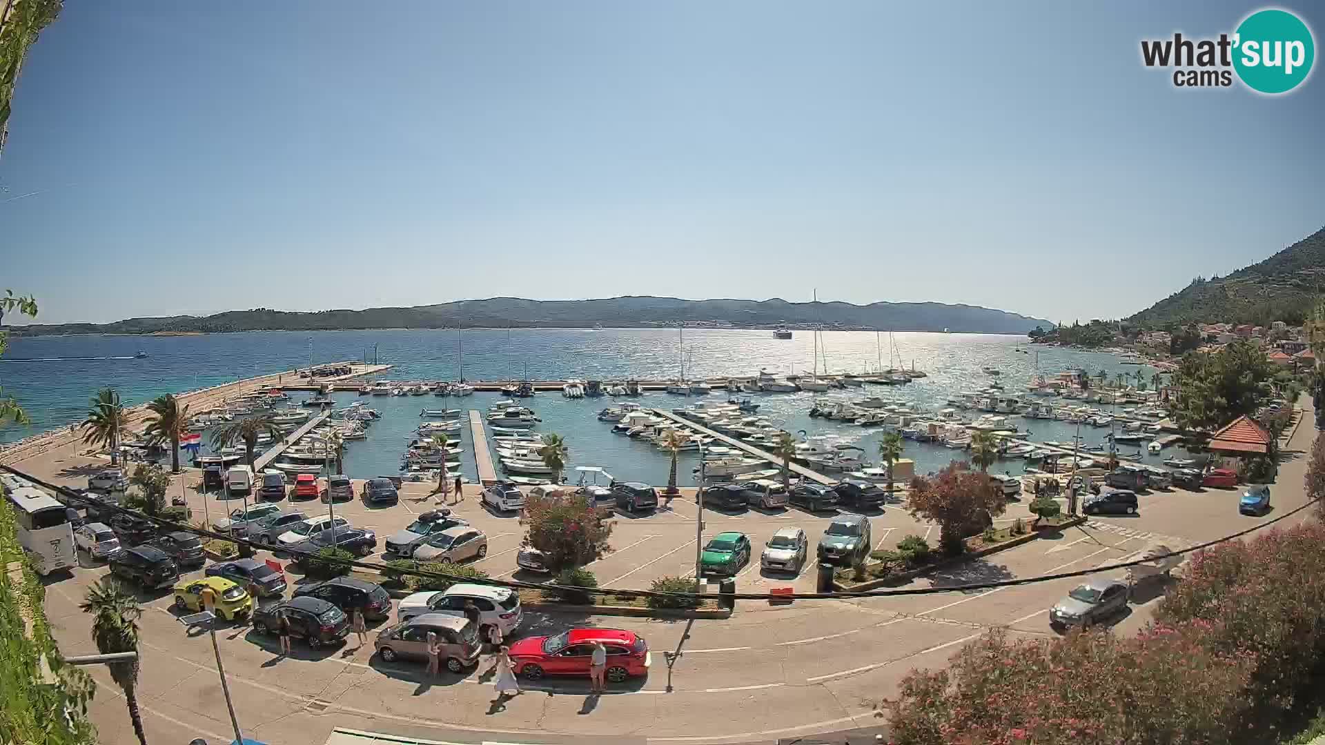Webcam Orebić Riva – Ferry to Korčula Live