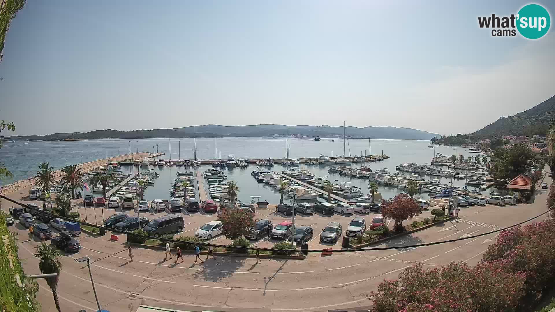 Webcam Orebić Riva – Ferry a Korčula en vivo
