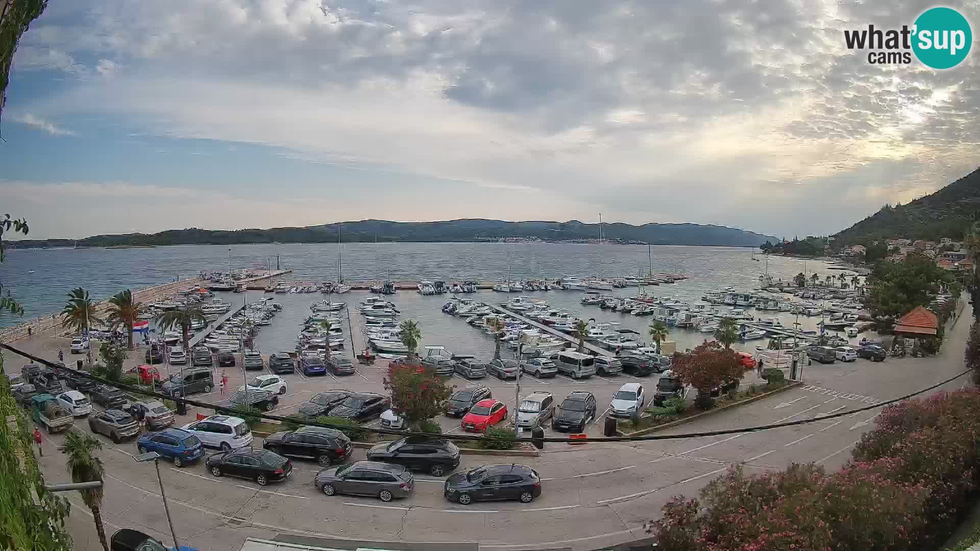 Spletna kamera Orebić Riva – Trajekt za Korčulo v živo
