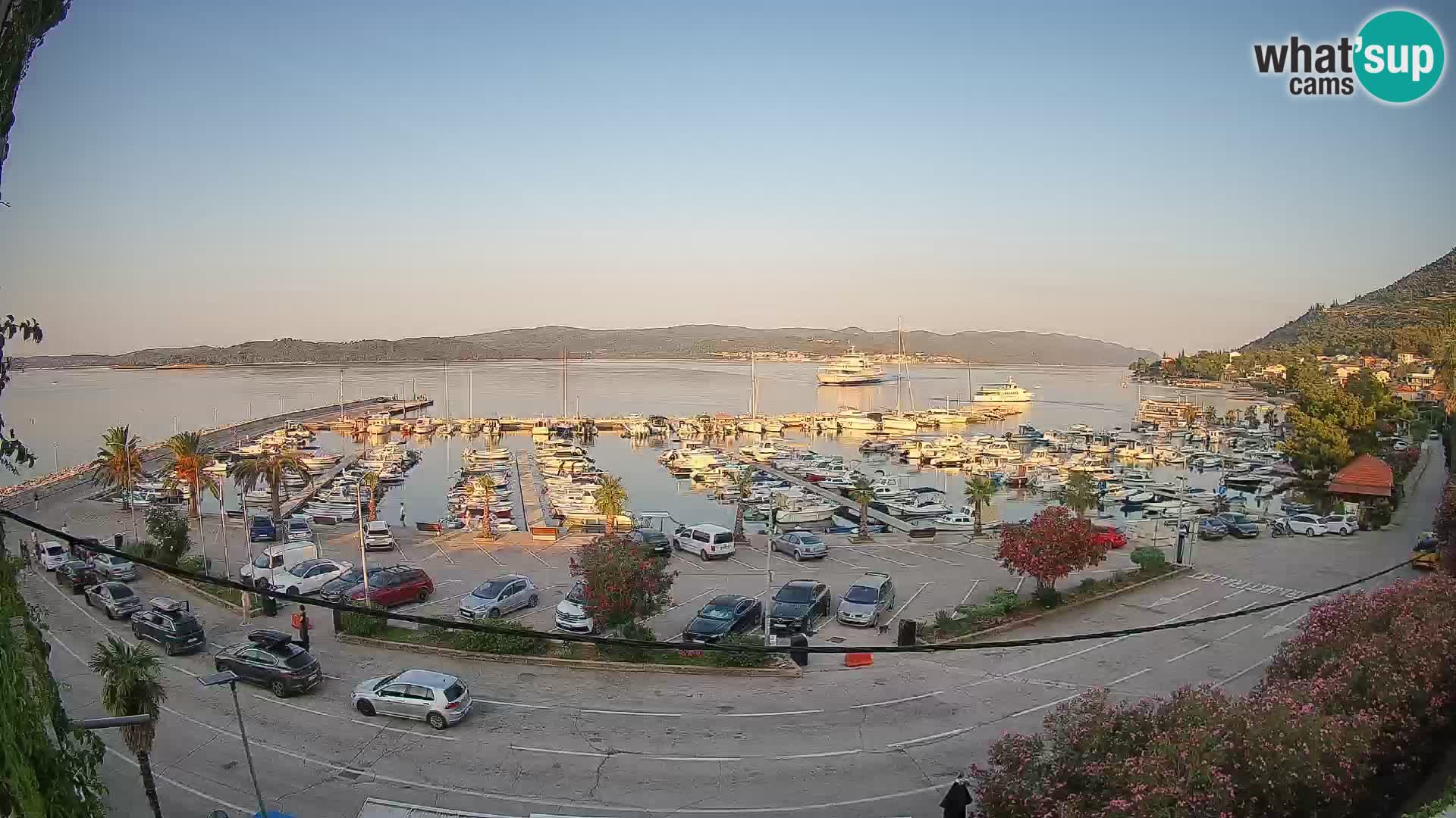 Webcam Orebić Uferpromenade – Fähre nach Korčula Live