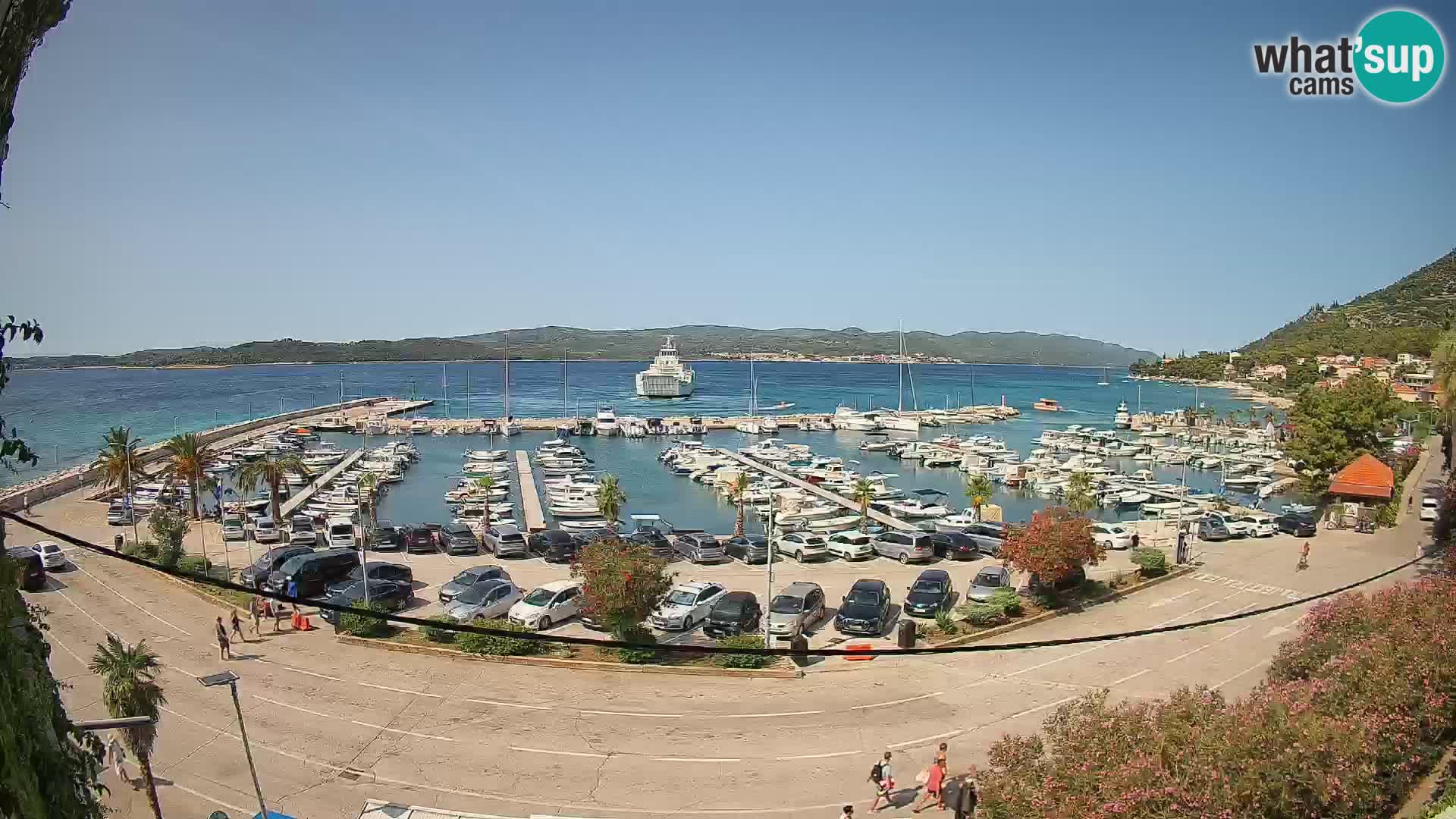 Webcam Orebić Uferpromenade – Fähre nach Korčula Live