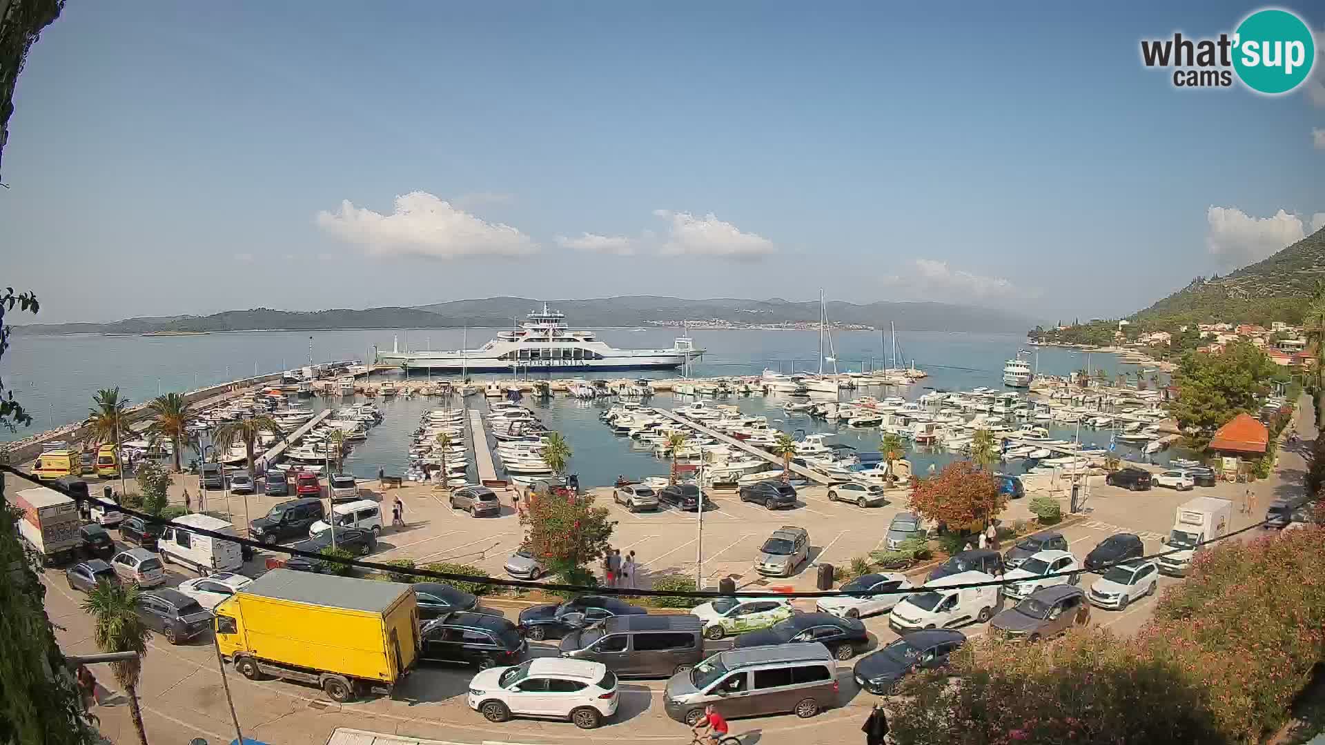 Webcam Orebić Uferpromenade – Fähre nach Korčula Live