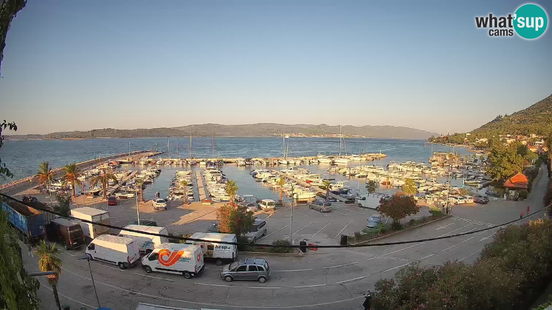 Spletna kamera Orebić Riva – Trajekt za Korčulo v živo