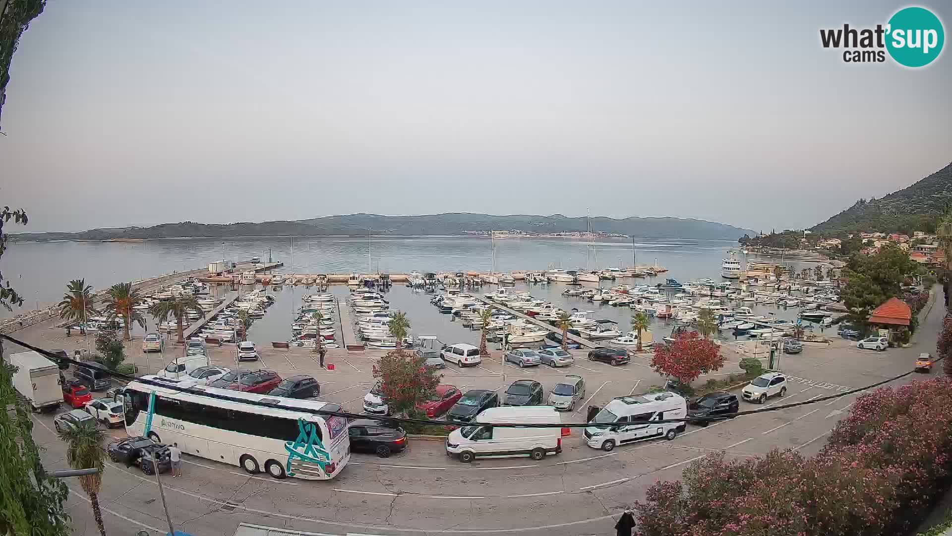 Webcam Orebić Uferpromenade – Fähre nach Korčula Live
