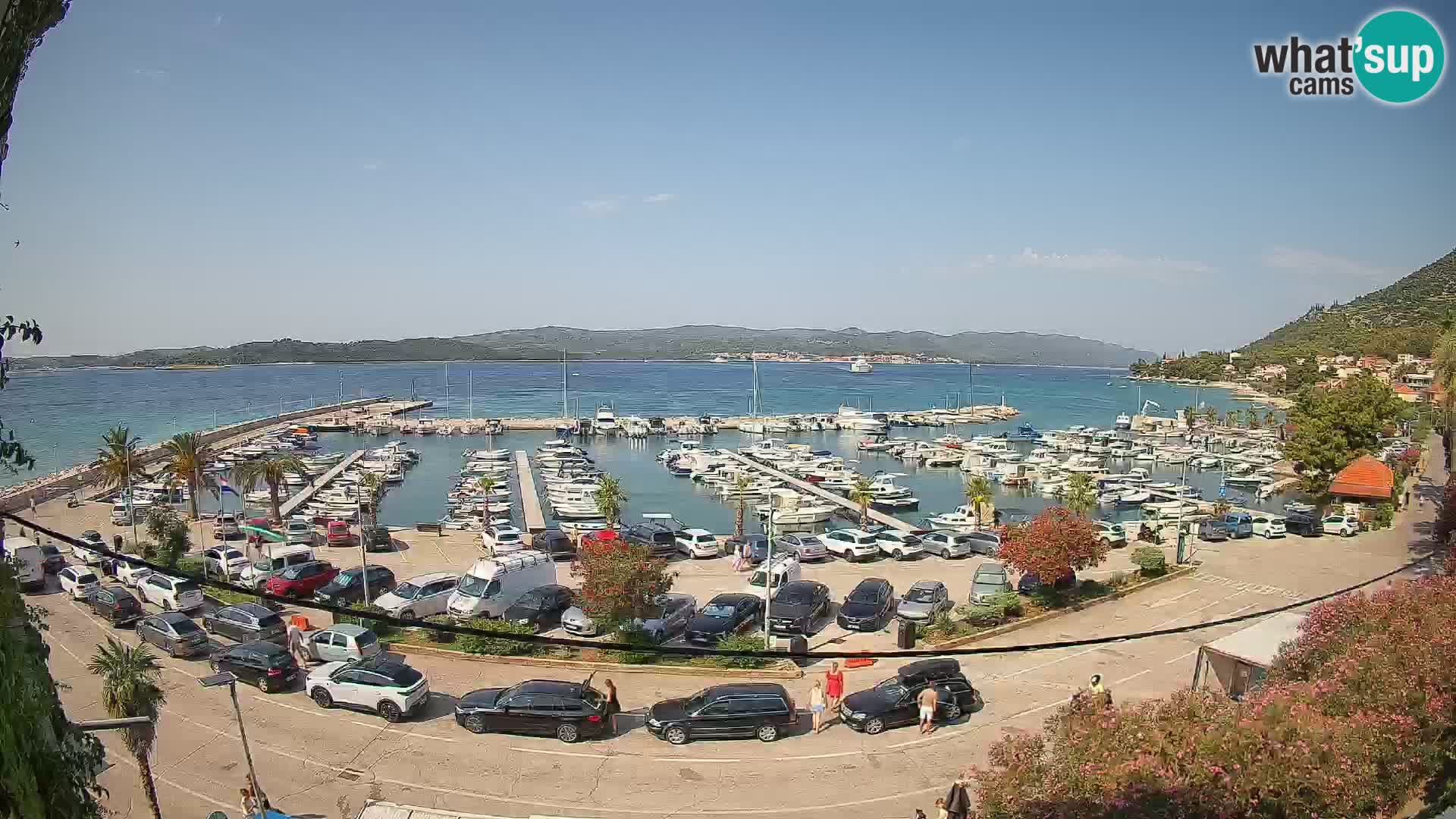 Webcam Orebić Uferpromenade – Fähre nach Korčula Live