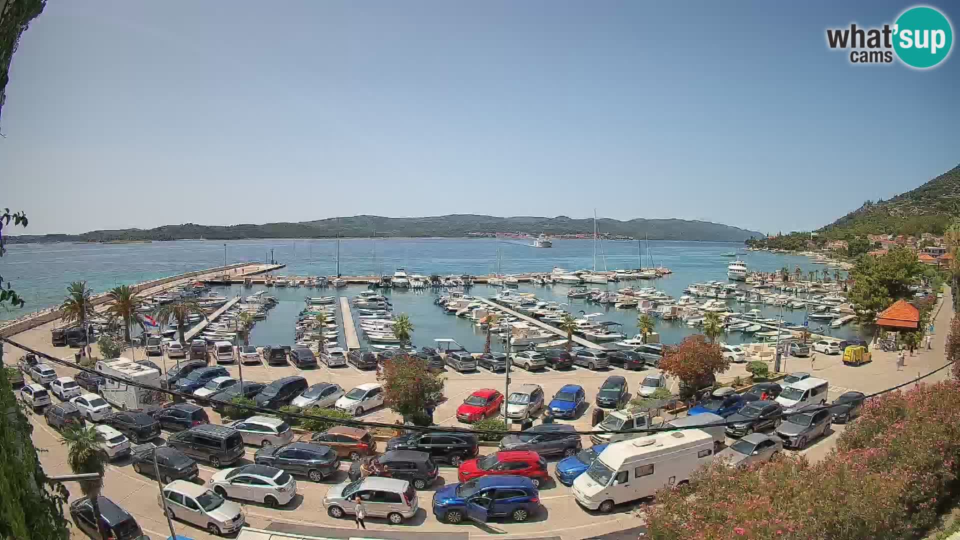 Webcam Orebić Riva – Ferry vers Korčula en direct