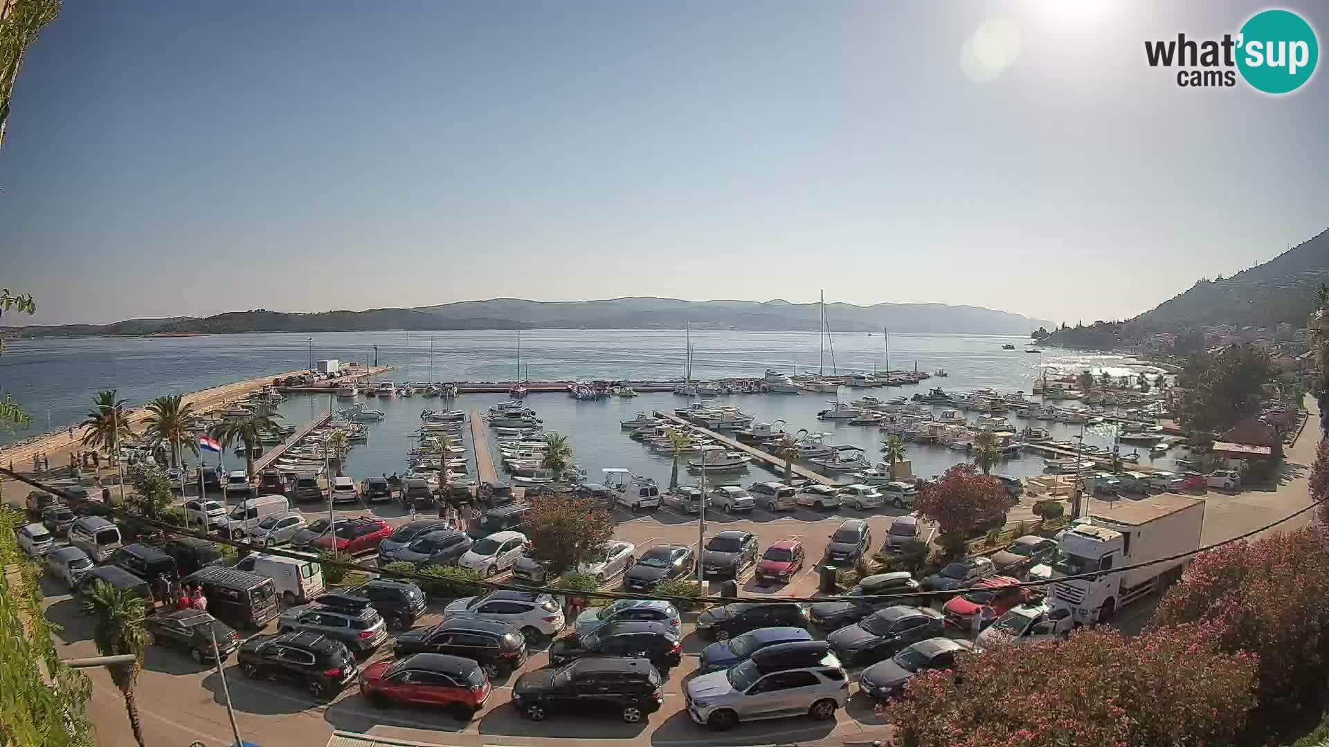 Webcam Orebić Uferpromenade – Fähre nach Korčula Live