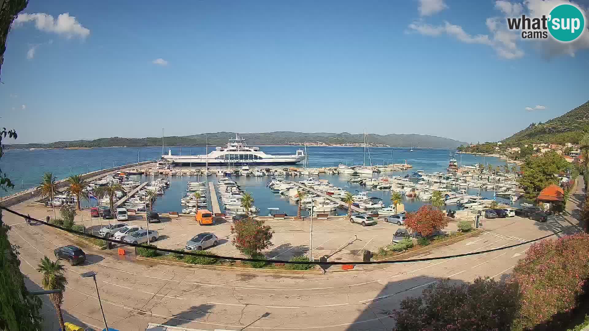Webcam Orebić Riva – Ferry a Korčula en vivo