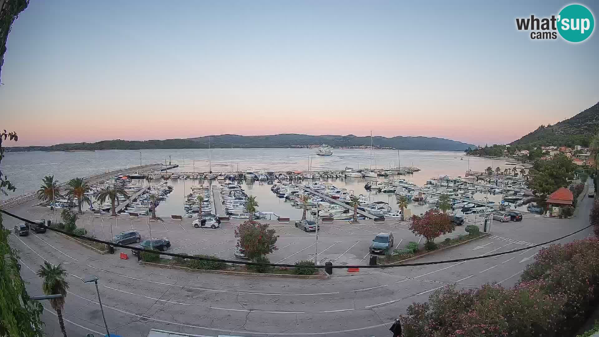 Webcam Orebić Riva – Ferry a Korčula en vivo