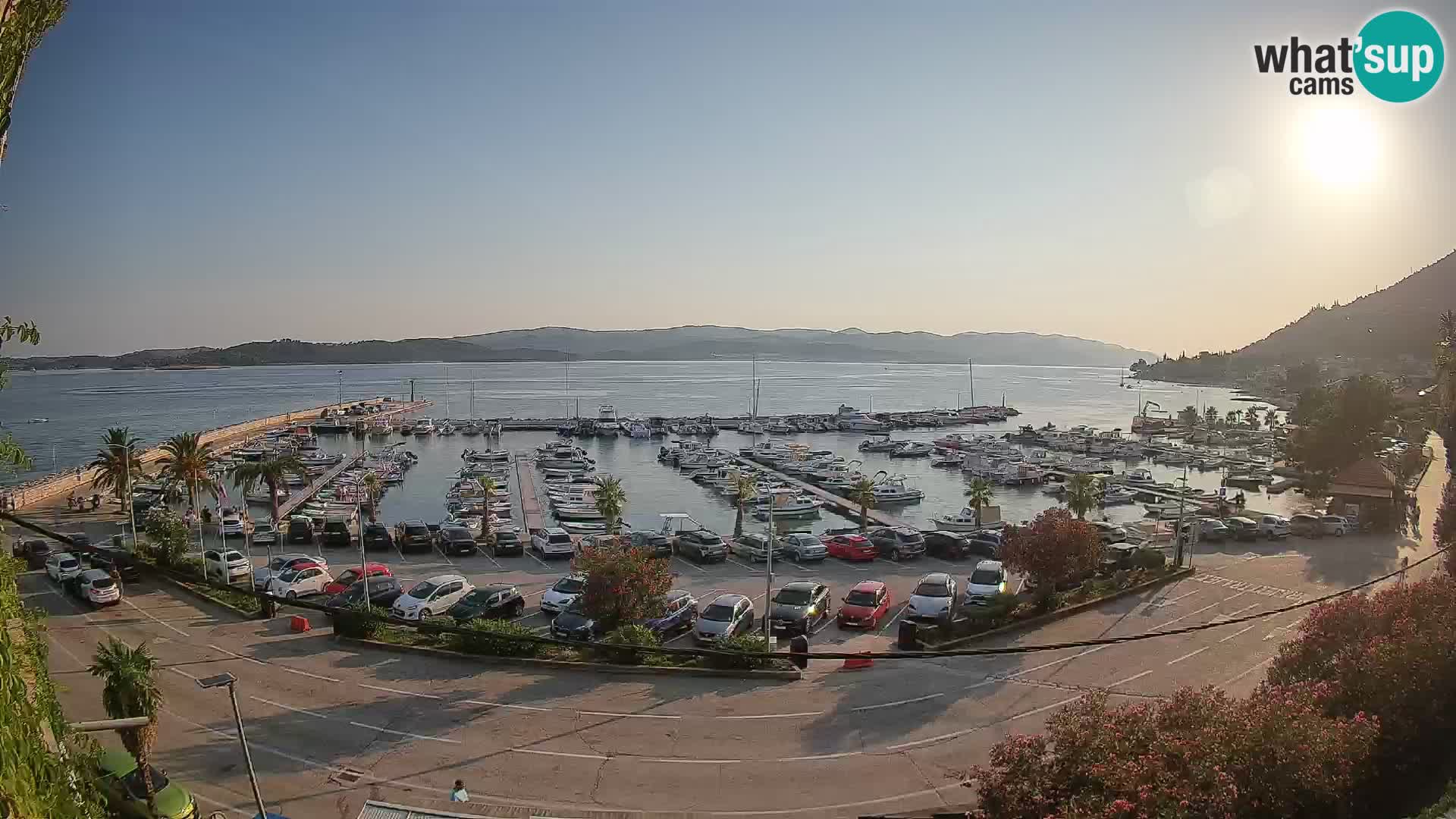 Webcam Orebić Riva – Ferry a Korčula en vivo