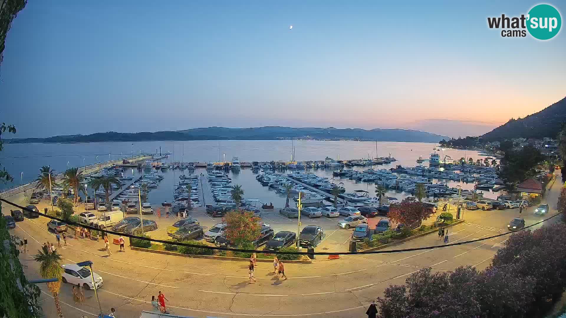 Spletna kamera Orebić Riva – Trajekt za Korčulo v živo