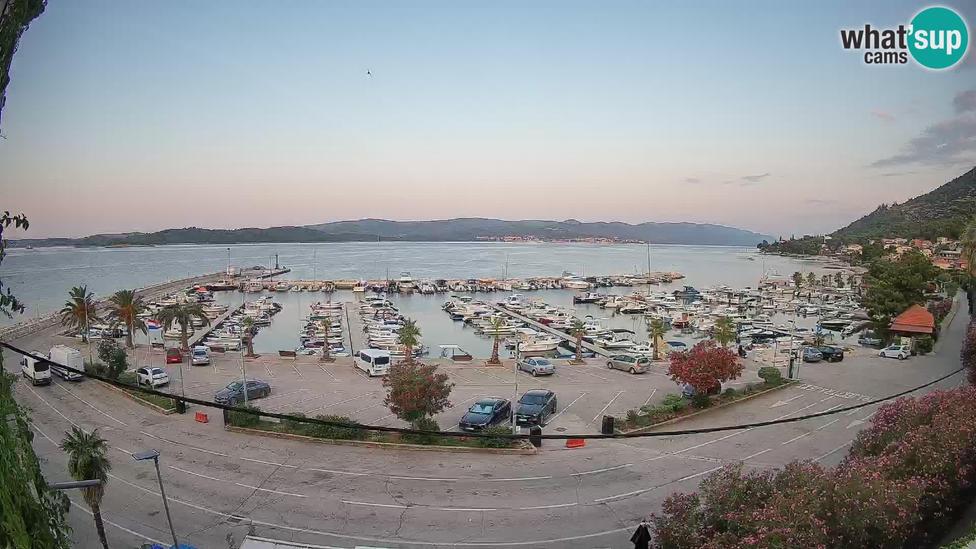 Web kamera Orebić Riva – Trajekt za Korčulu uživo