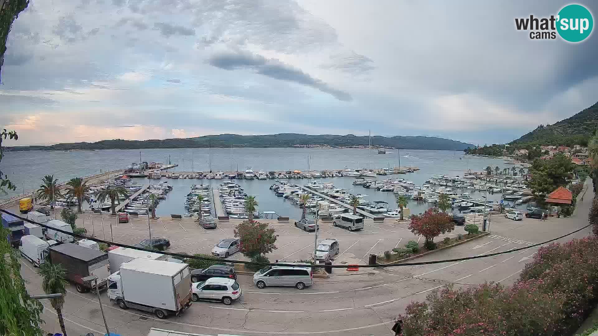 Webcam Orebić Uferpromenade – Fähre nach Korčula Live