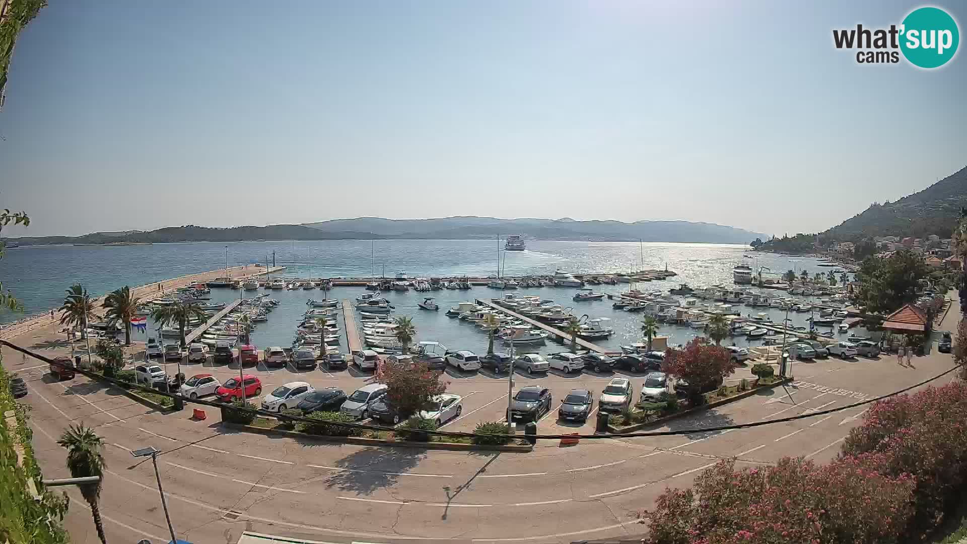 Webcam Orebić Riva – Ferry to Korčula Live