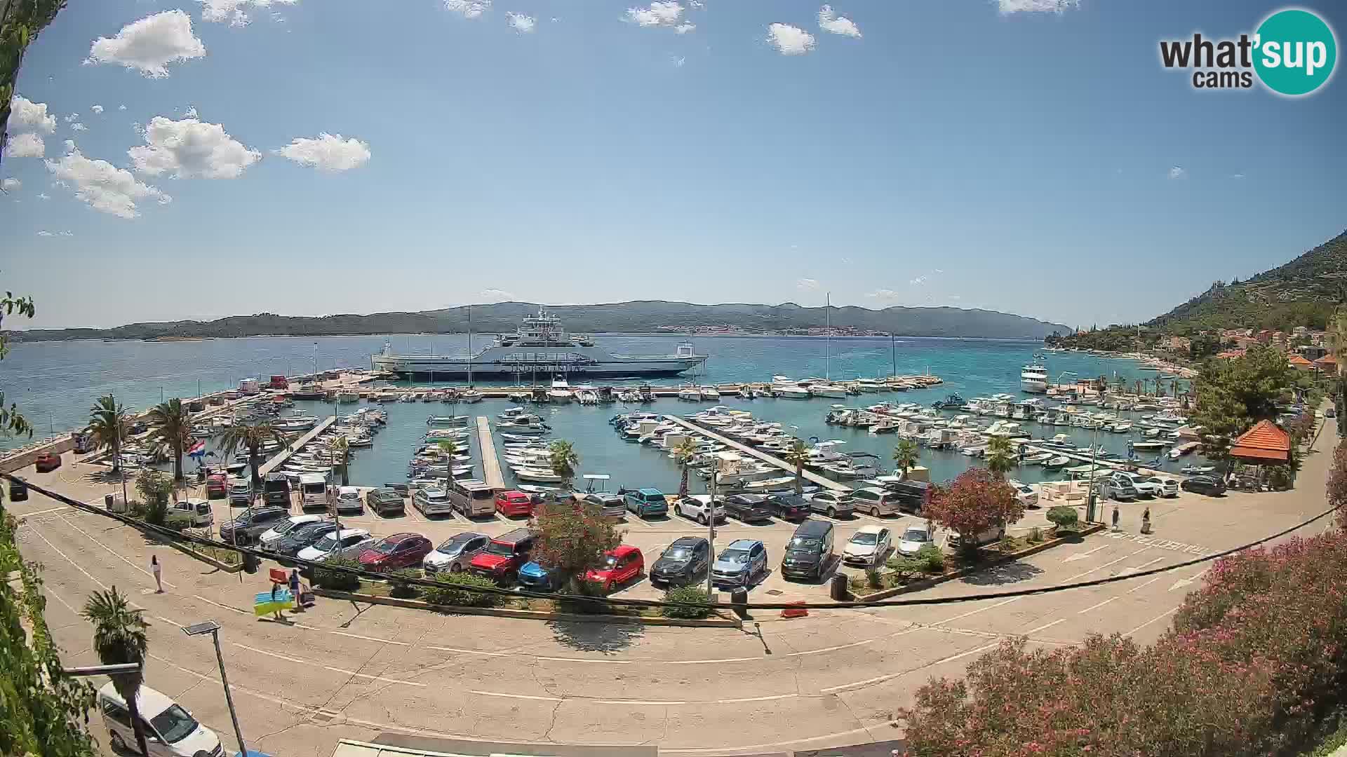 Webcam Orebić Riva – Ferry to Korčula Live