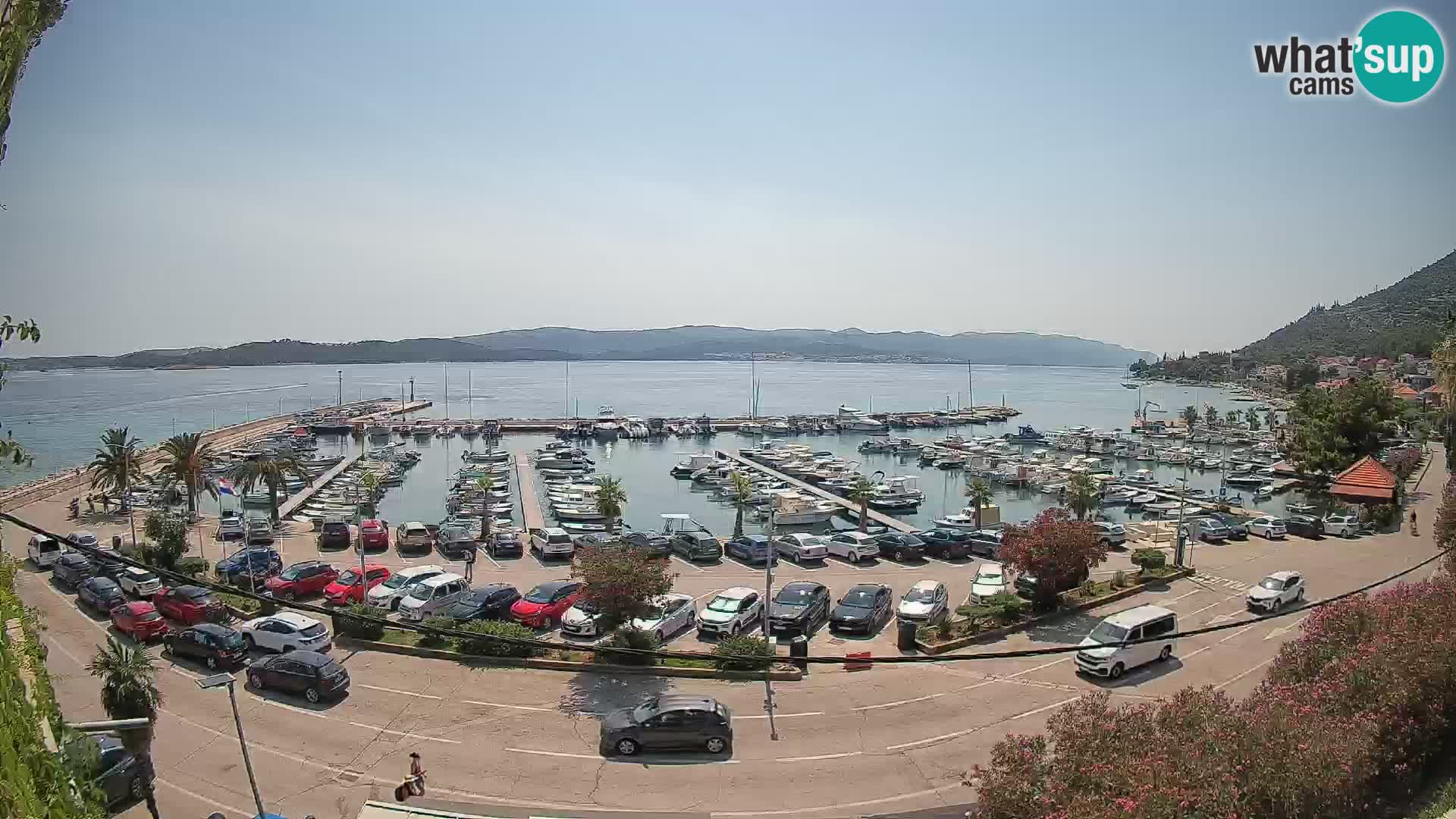 Webcam Orebić Riva – Ferry a Korčula en vivo