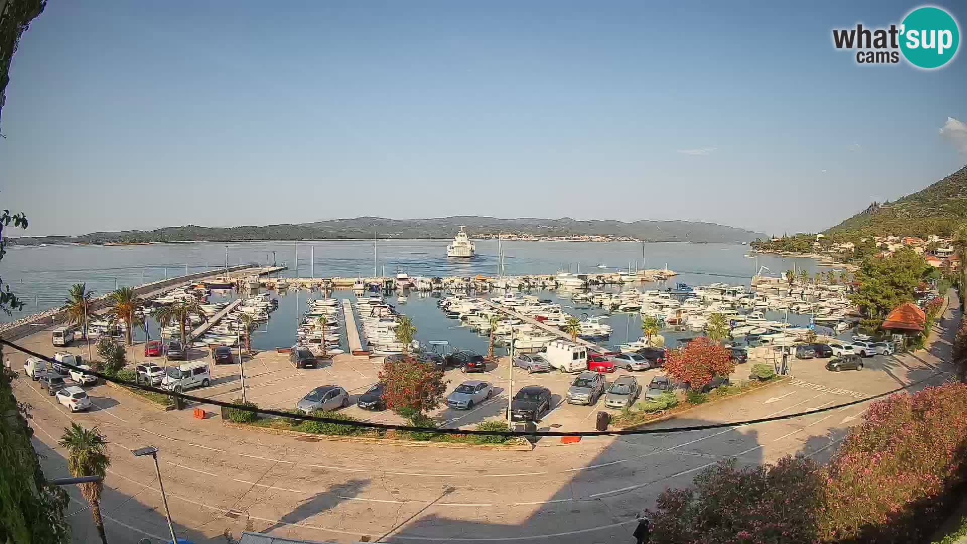 Webcam Orebić Uferpromenade – Fähre nach Korčula Live