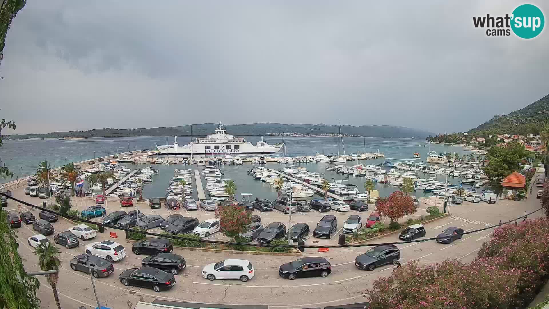 Webcam Orebić Riva – Ferry to Korčula Live