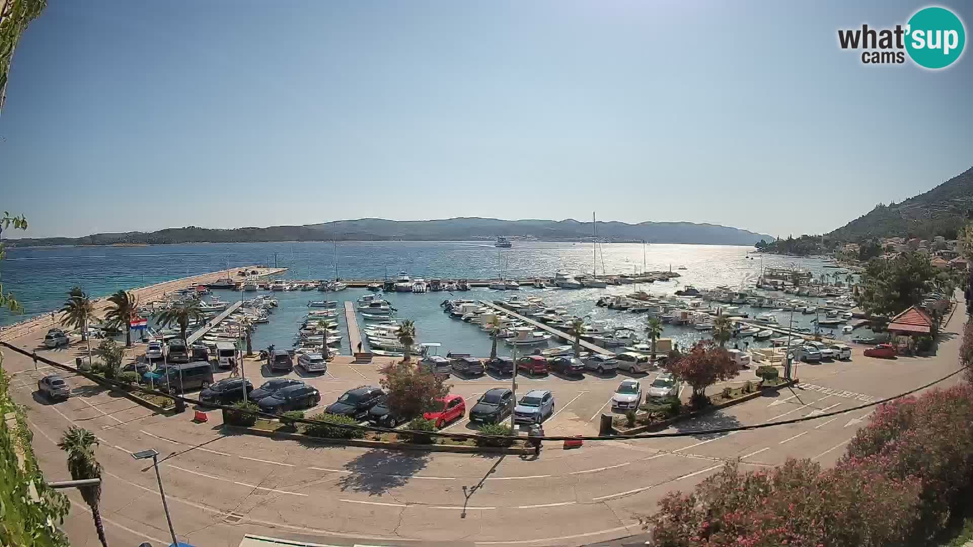 Webcam Orebić Riva – Ferry vers Korčula en direct