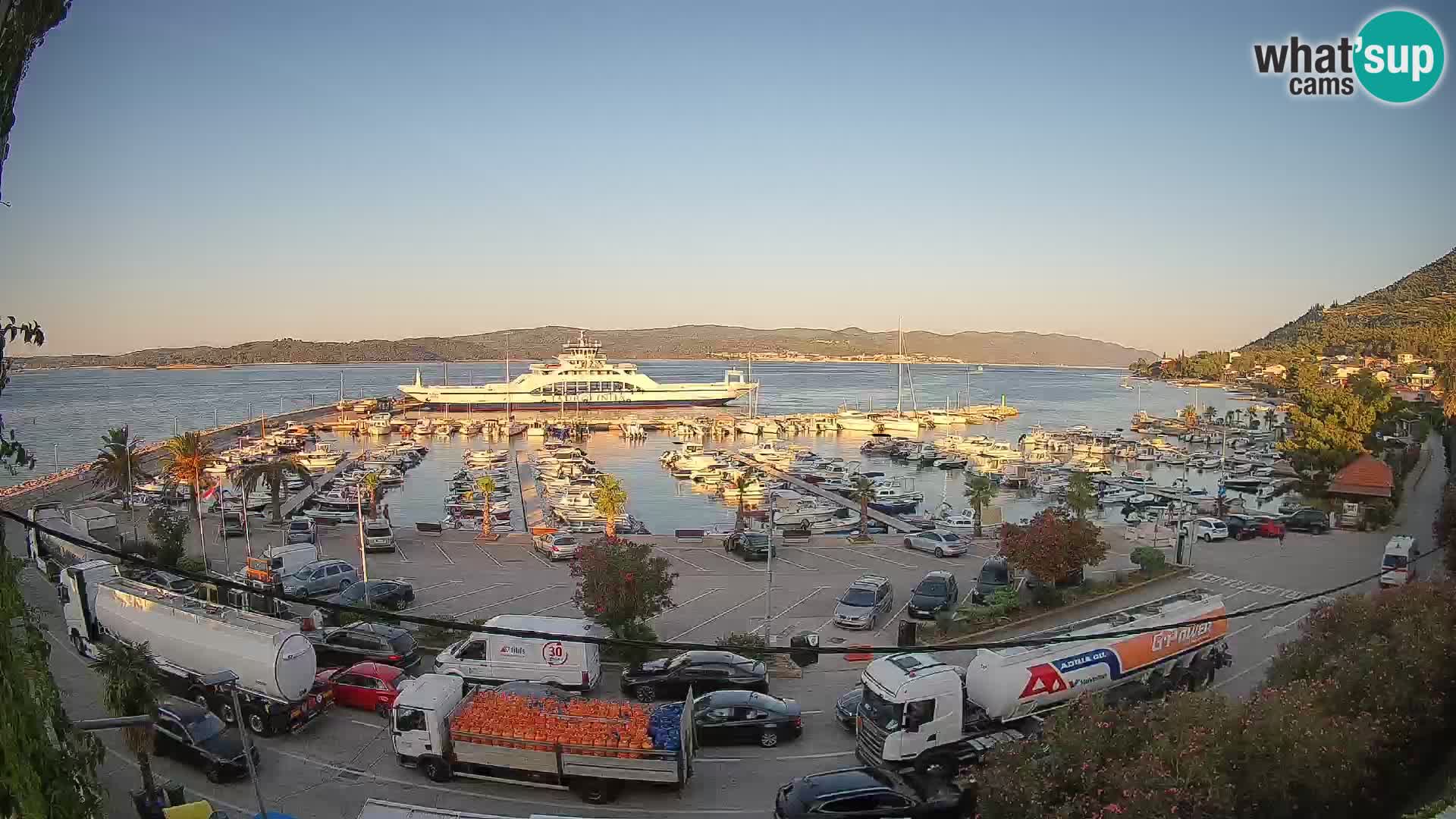 Webcam Orebić Riva – Ferry vers Korčula en direct