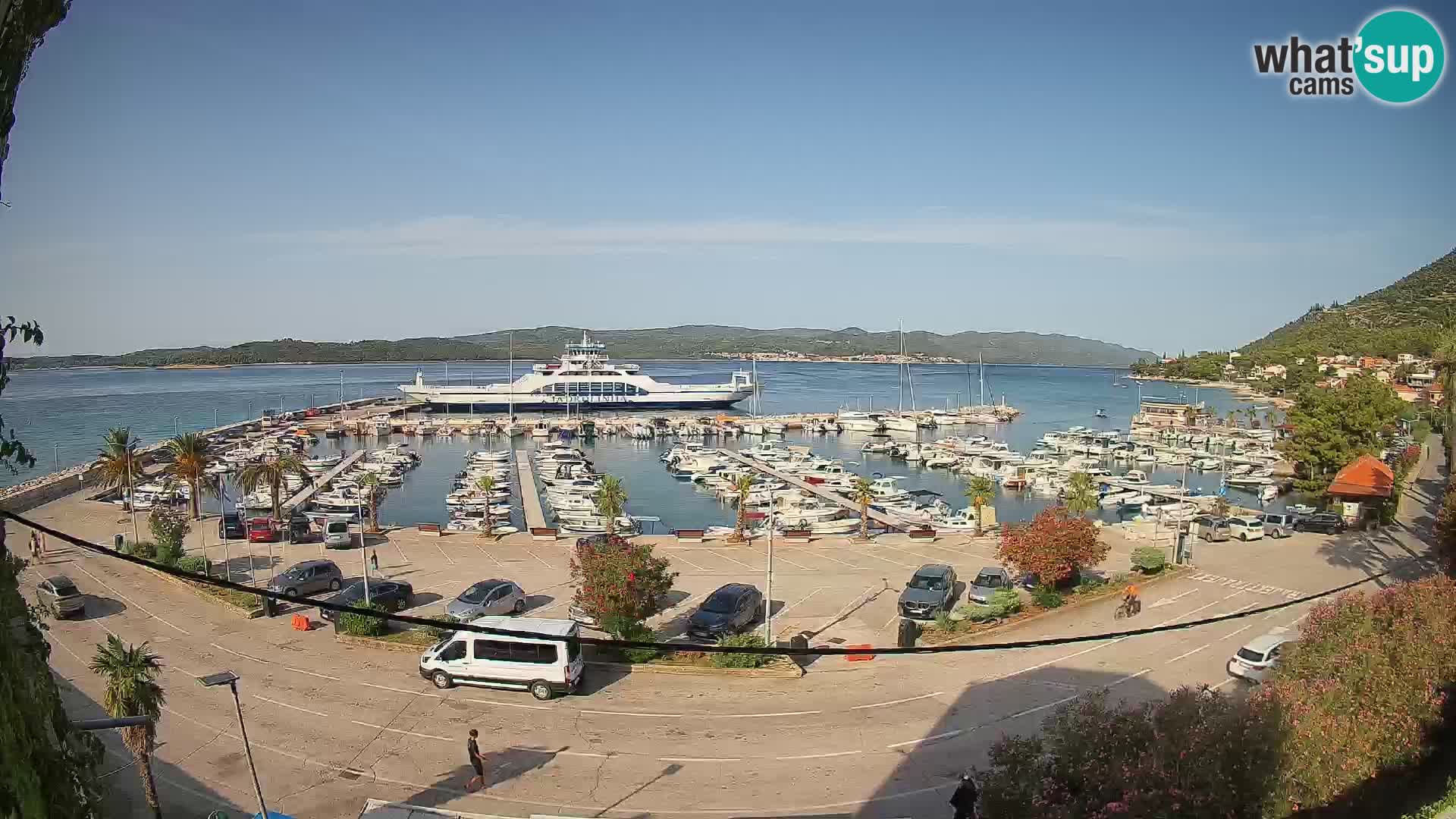 Webcam Orebić Uferpromenade – Fähre nach Korčula Live