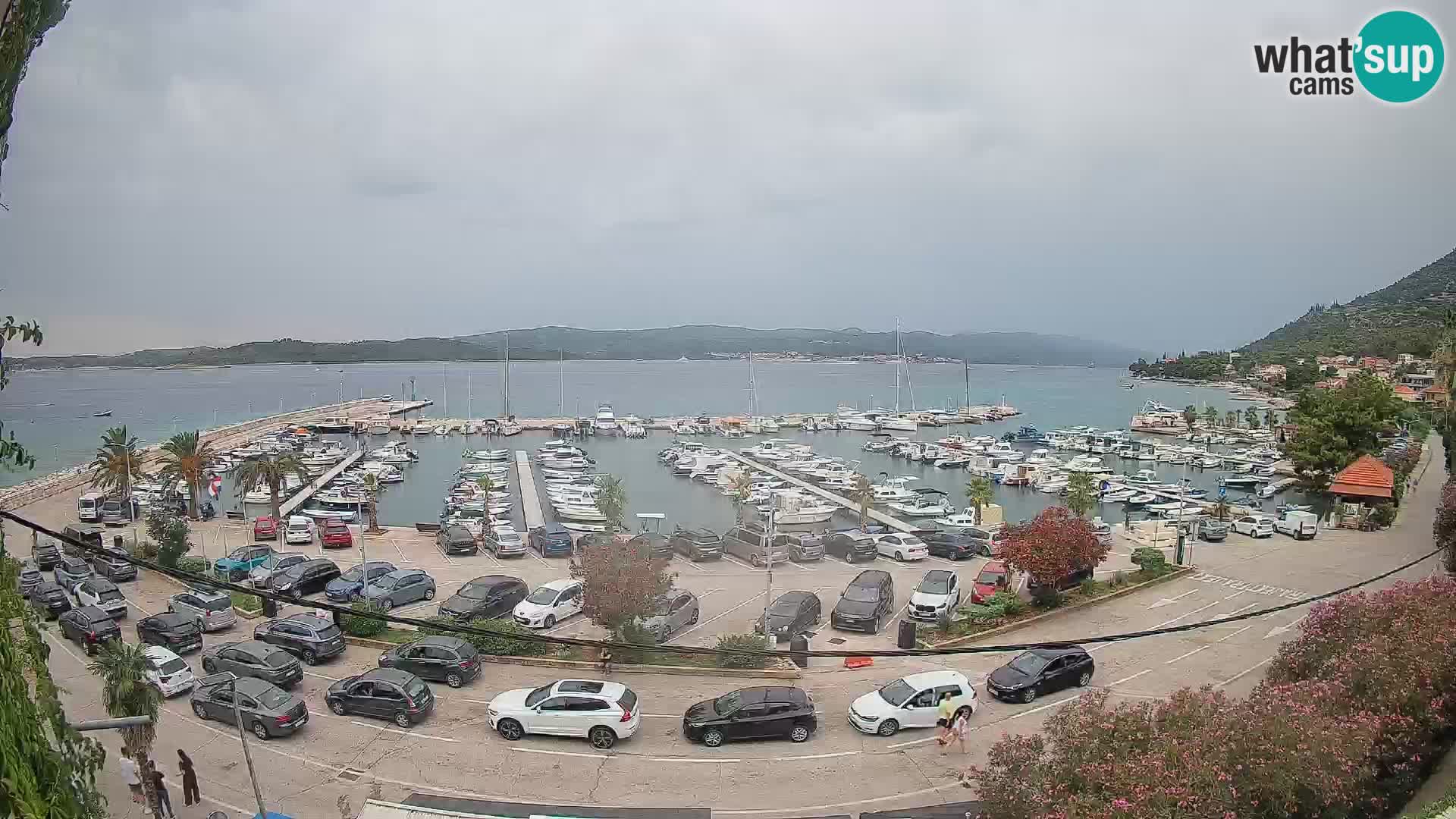 Spletna kamera Orebić Riva – Trajekt za Korčulo v živo