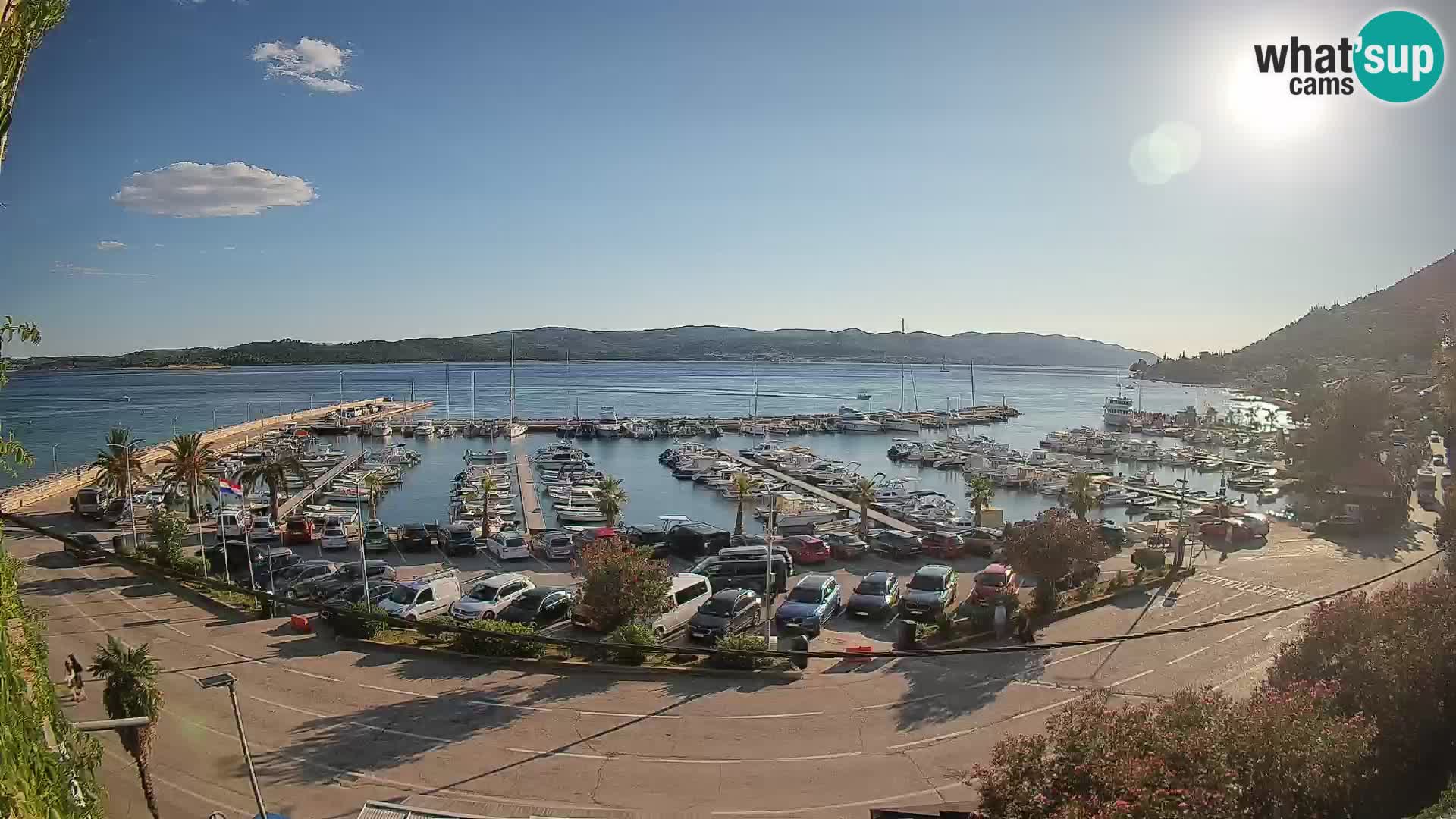 Webcam Orebić Riva – Ferry vers Korčula en direct