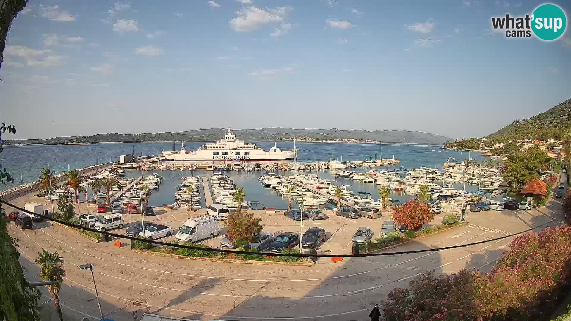 Webcam Orebić Riva – Ferry vers Korčula en direct