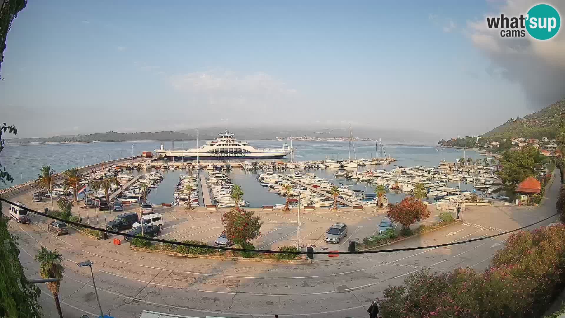 Web kamera Orebić Riva – Trajekt za Korčulu uživo