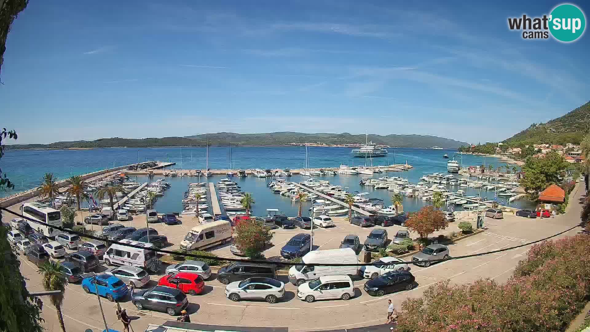 Webcam Orebić Riva – Ferry vers Korčula en direct