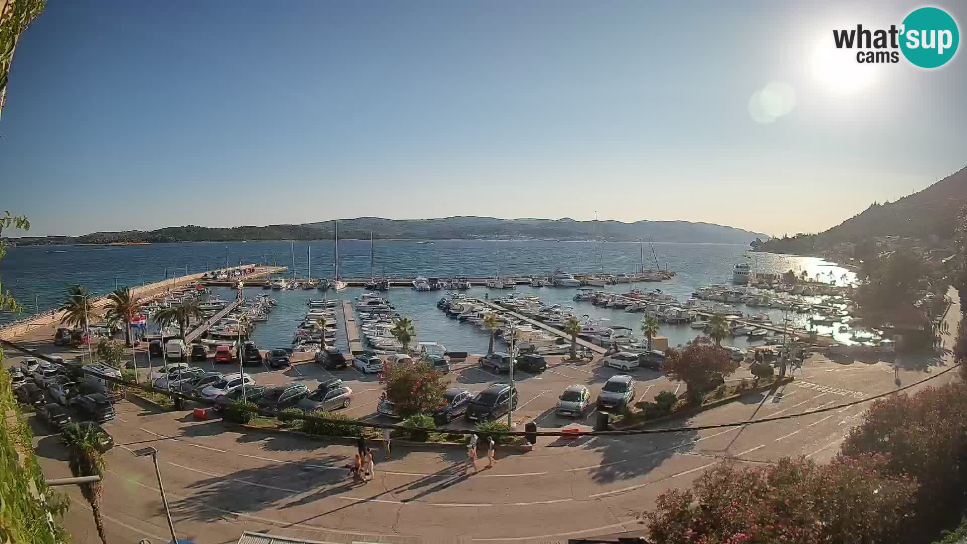 Webcam Orebić Riva – Ferry to Korčula Live